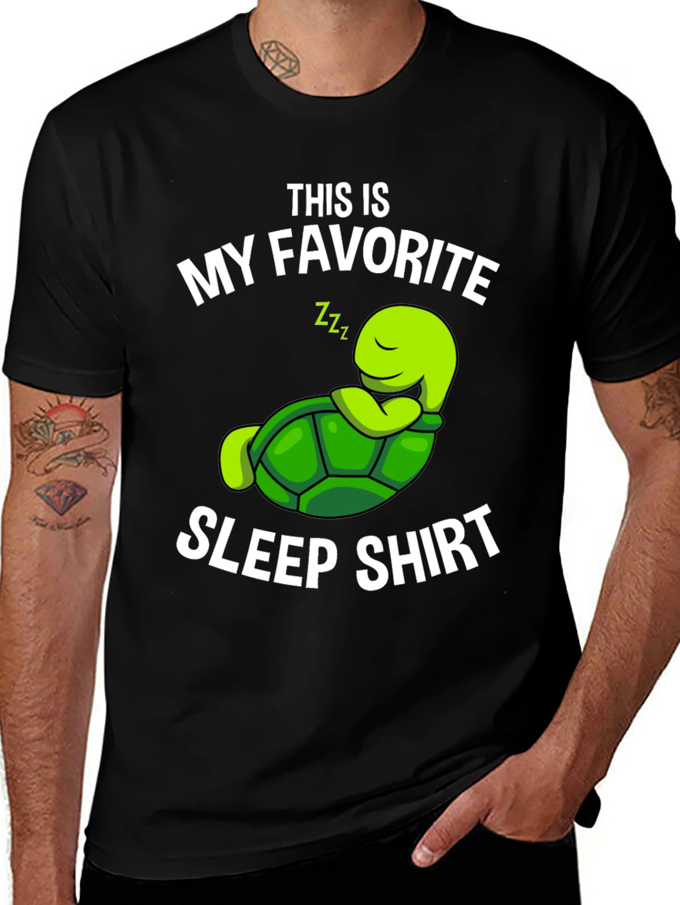 Variant 17 of Turtle Sleep Shirt - My Favorite Sleep Shirt