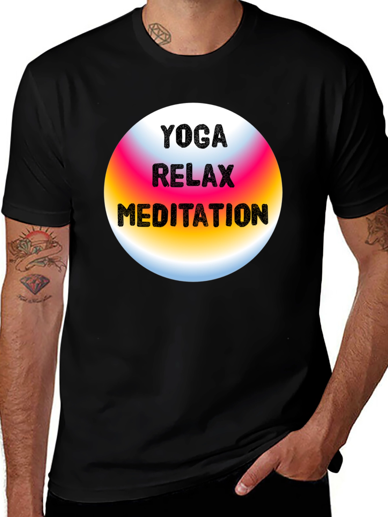 Variant 2 of Yoga Relax Meditation Graphic T-Shirt