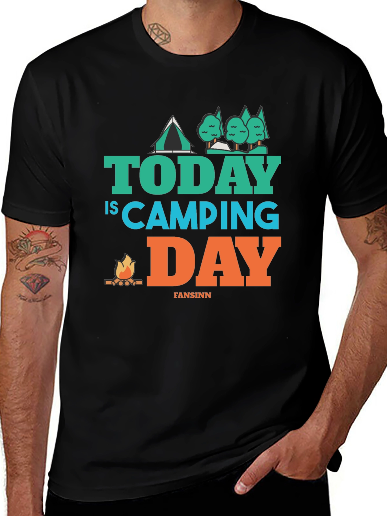 Variant 7 of Camping Day Graphic Tee