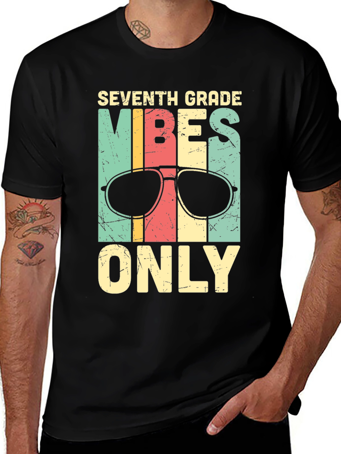 Variant 25 of Seventh Grade Vibes Only Graphic Tee
