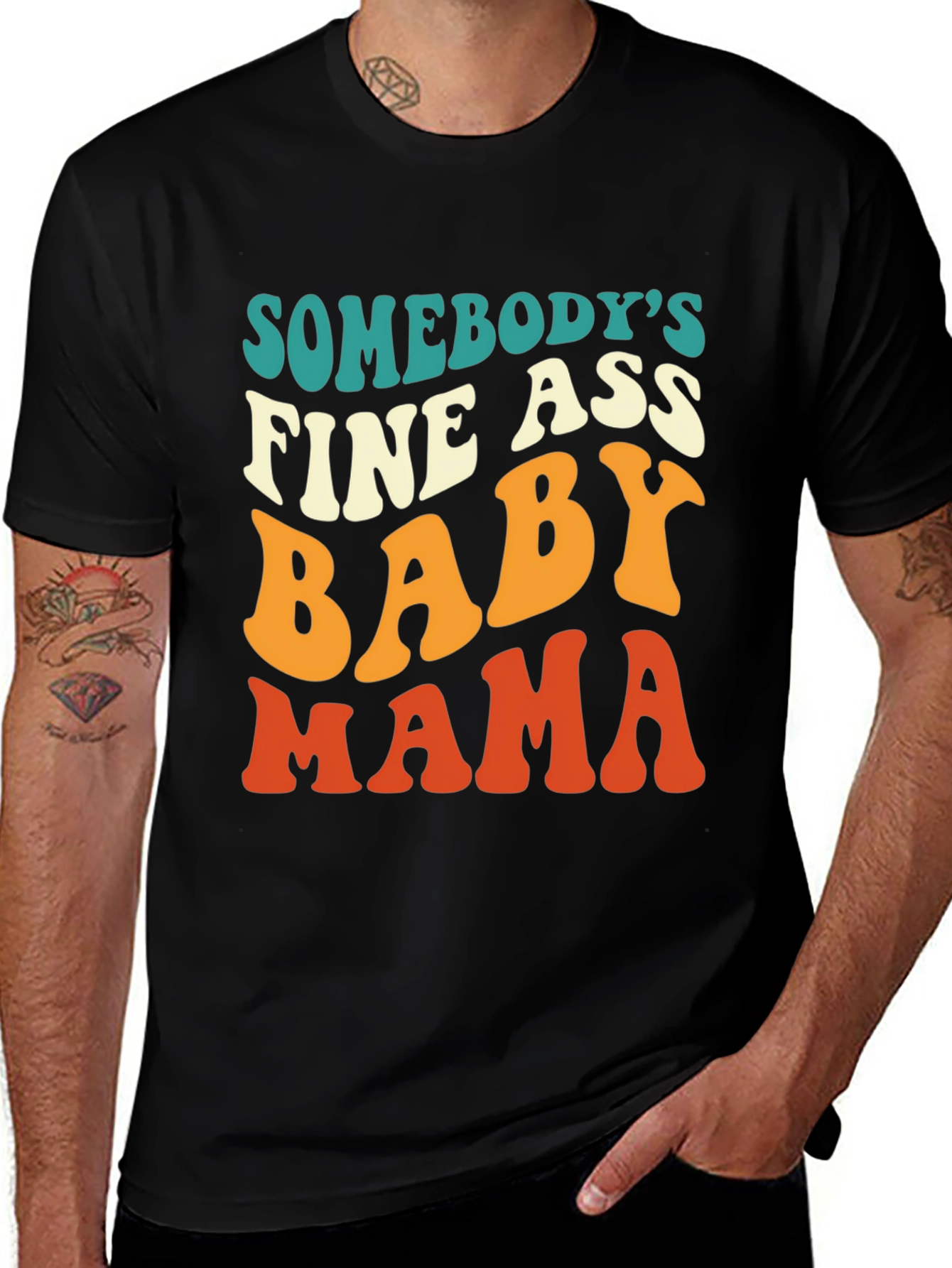 Variant 22 of Retro Baby Mama T-Shirt