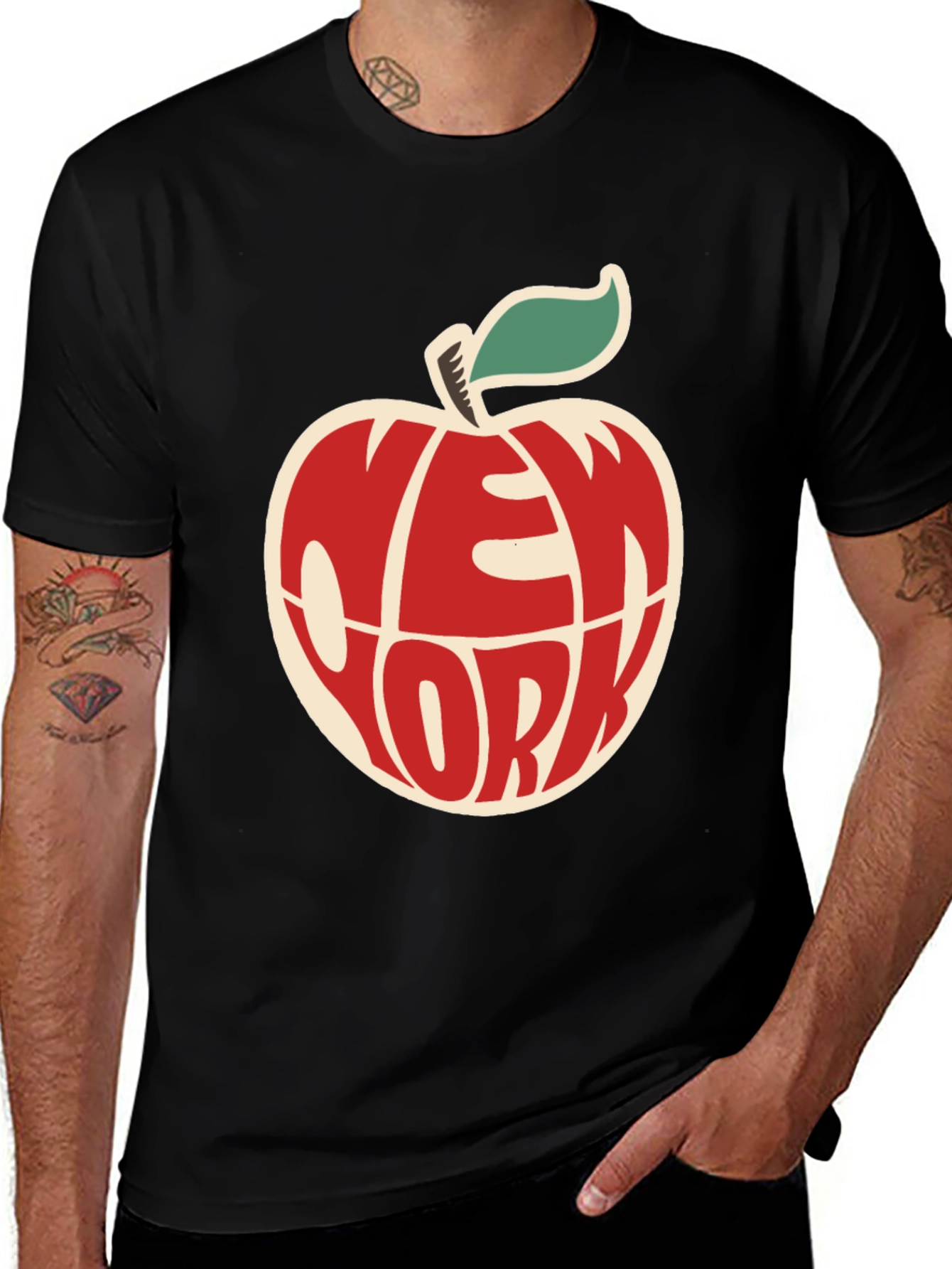 Variant 21 of New York Apple Graphic T-Shirt