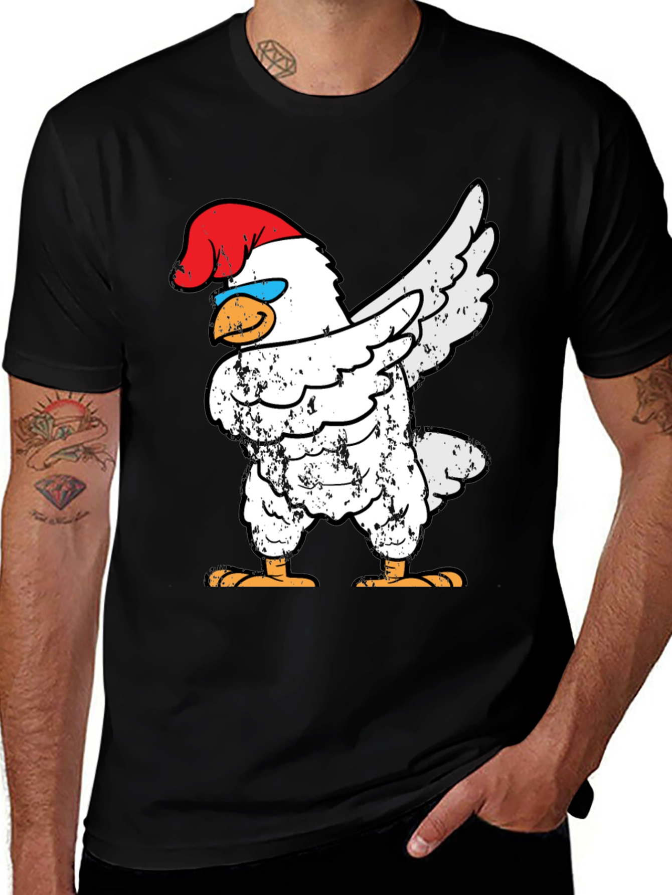Variant 20 of Dabbing Chicken Tee - Funny Poultry Dance Shirt