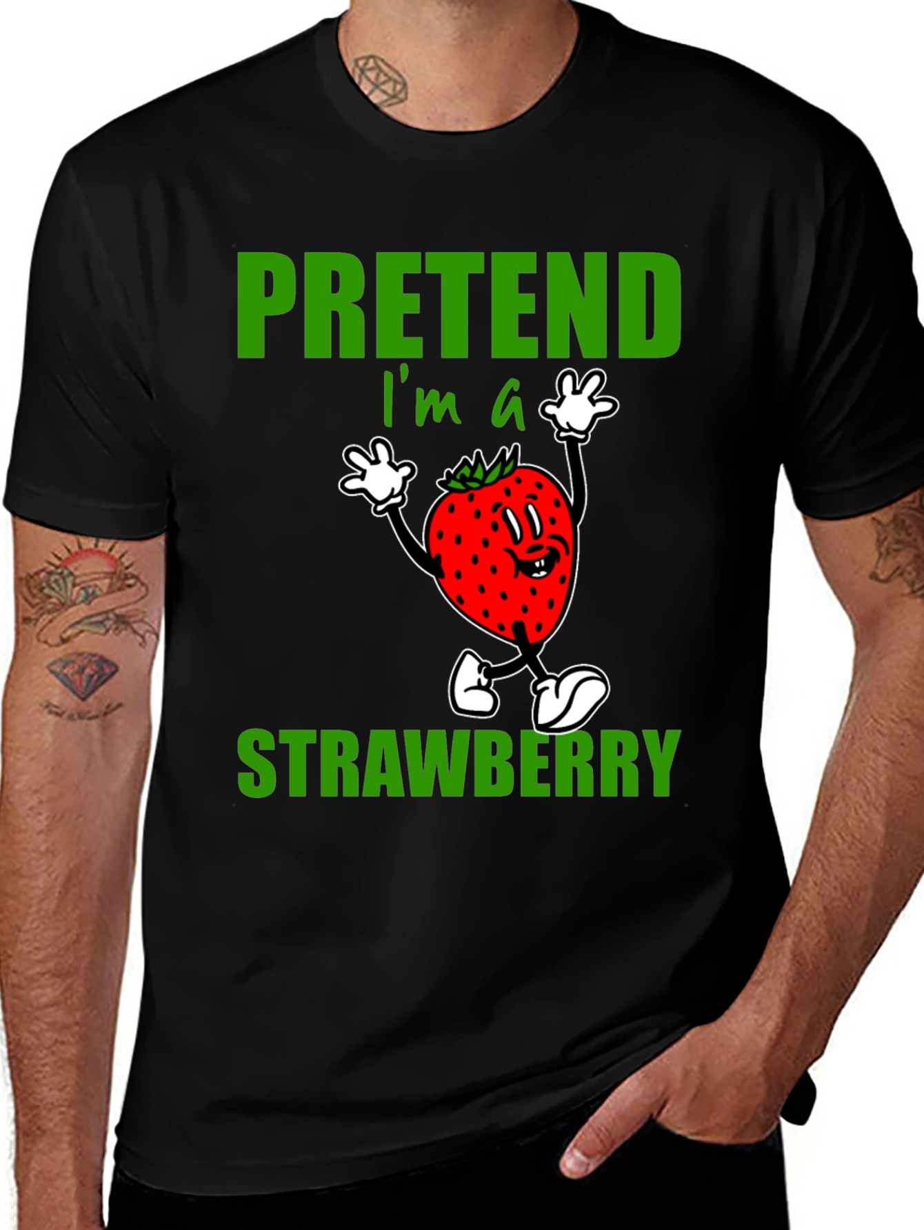 Variant 10 of Pretend I'm A Strawberry Graphic T-Shirt