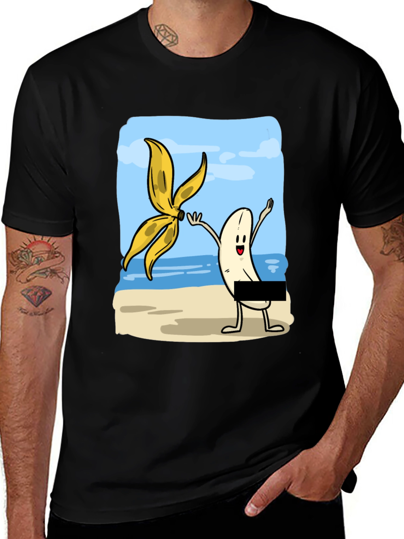 Variant 5 of Banana Peel T-Shirt: Beachy Humor!