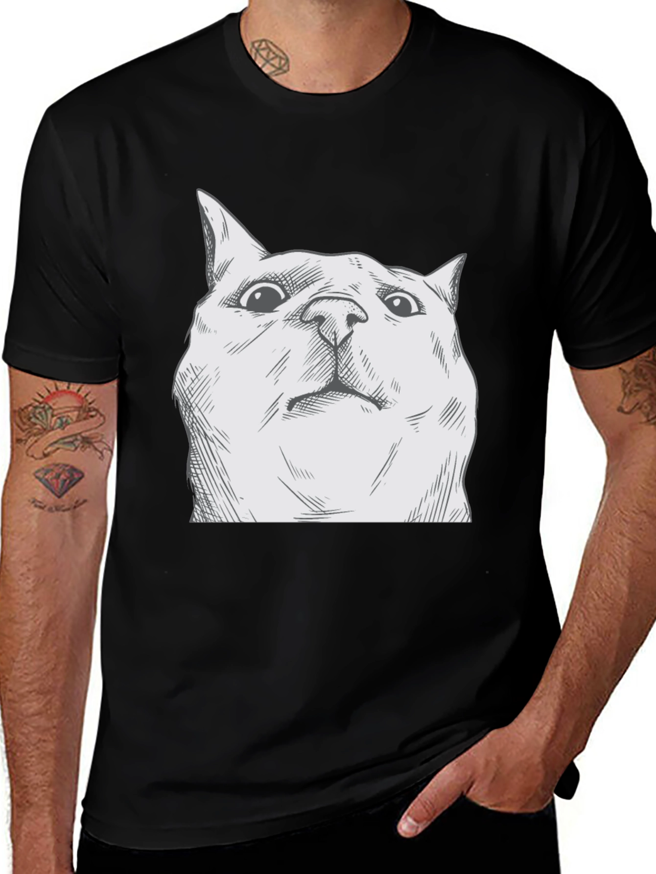 Variant 23 of Cat Meme T-Shirt - Funny Graphic Tee for Cat Lovers