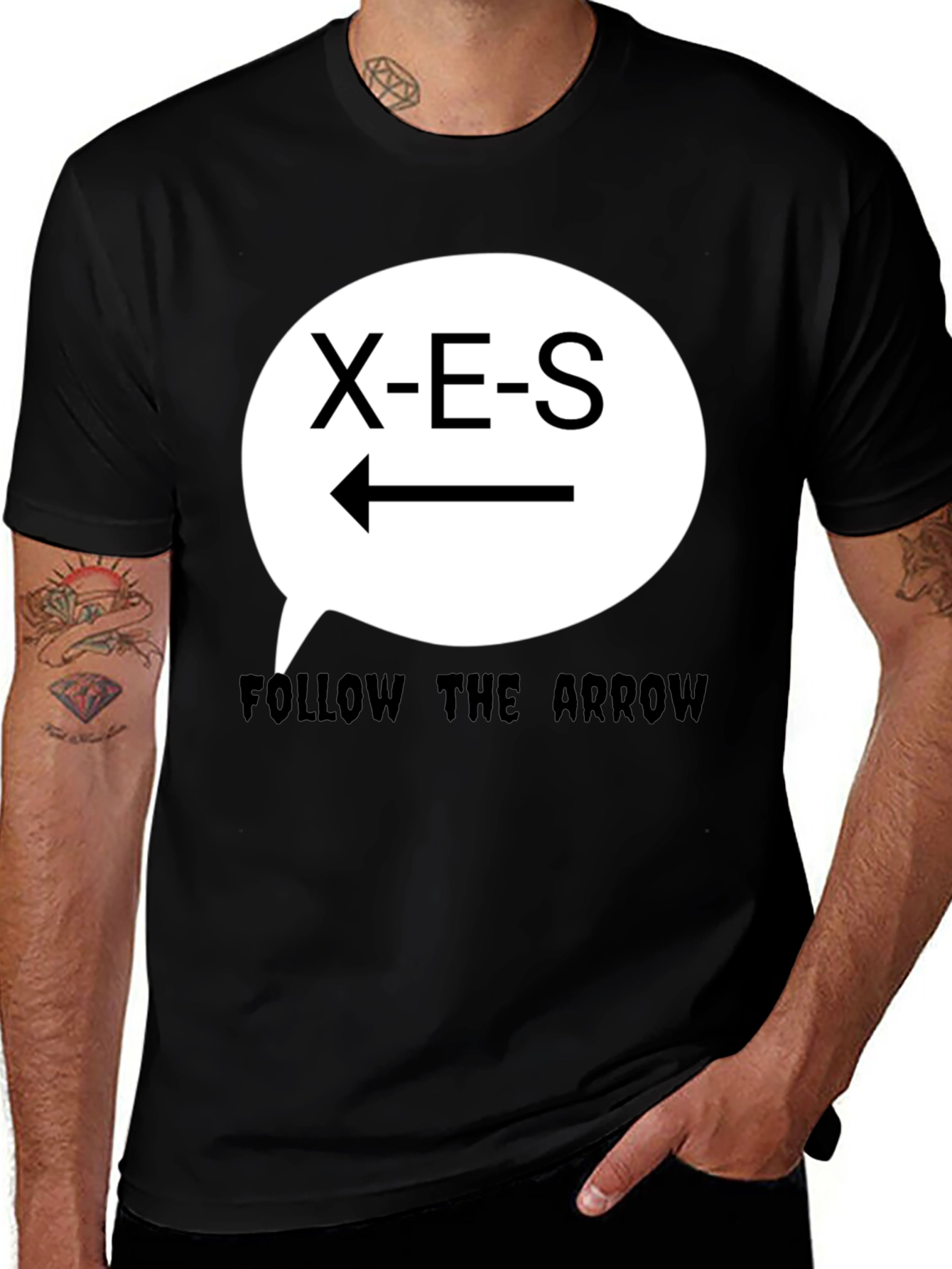Variant 30 of X-E-S Follow the Arrow Graphic T-Shirt