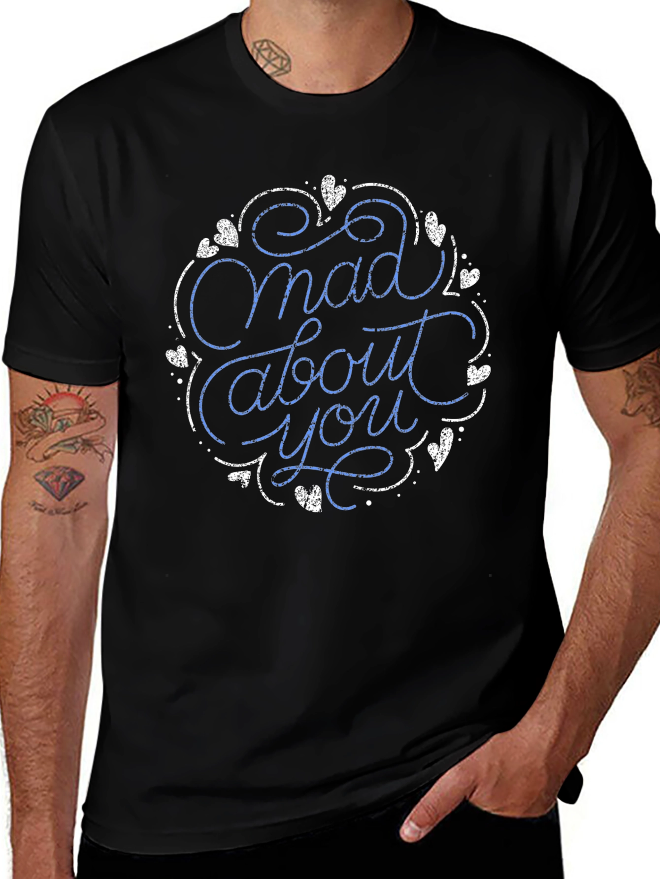 Variant 15 of Mad About You Graphic Tee - Black