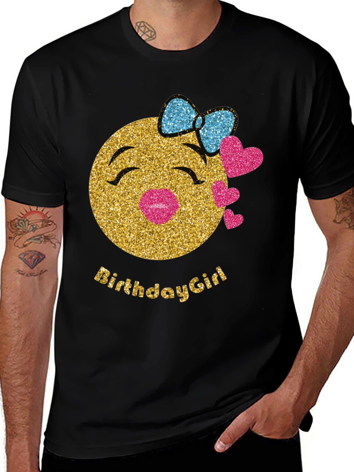 Variant 12 of Birthday Girl Emoji Graphic T-Shirt