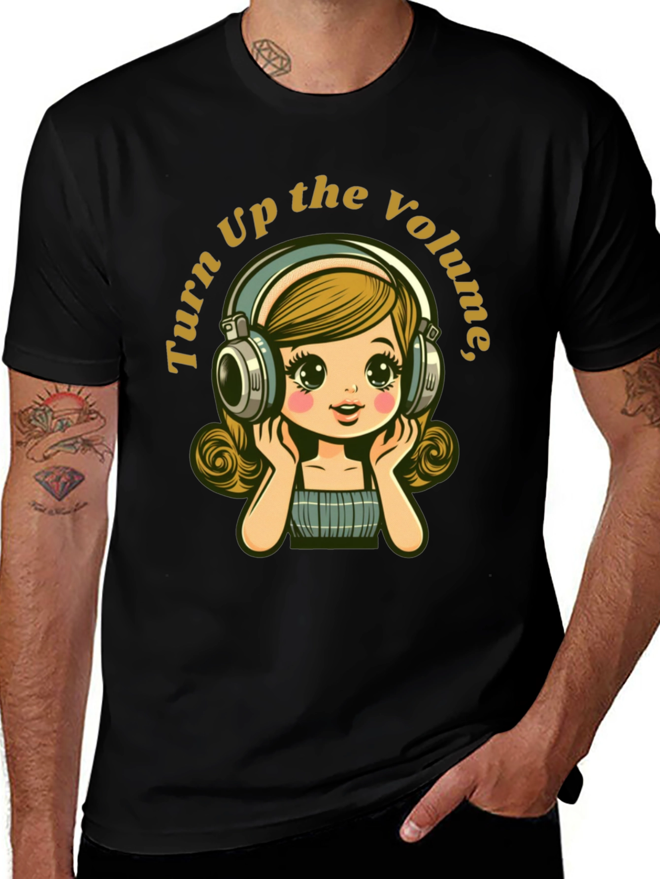 Variant 4 of Turn Up the Volume Tee