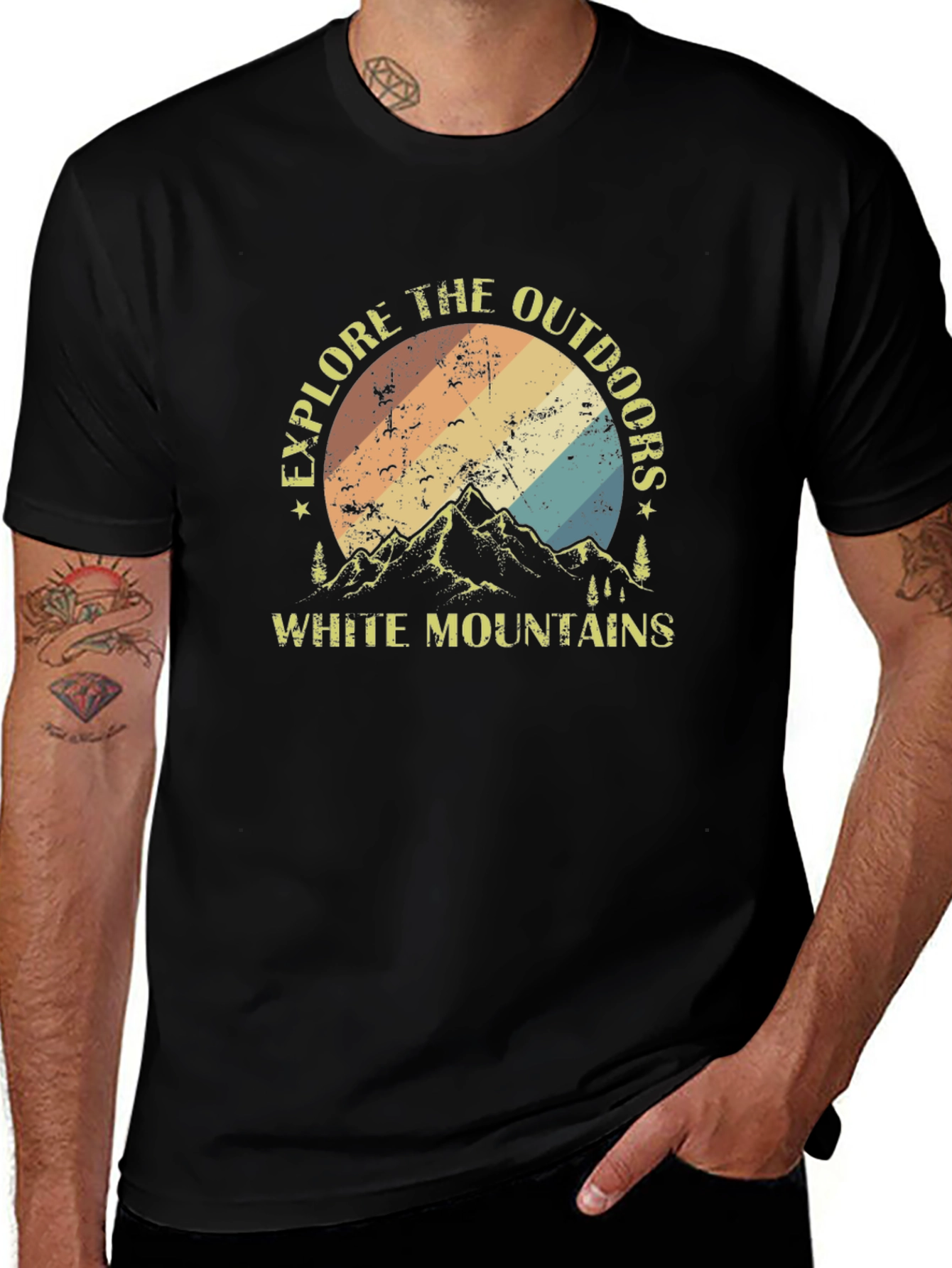 Variant 27 of Explore the Outdoors White Mountains Graphic Tee