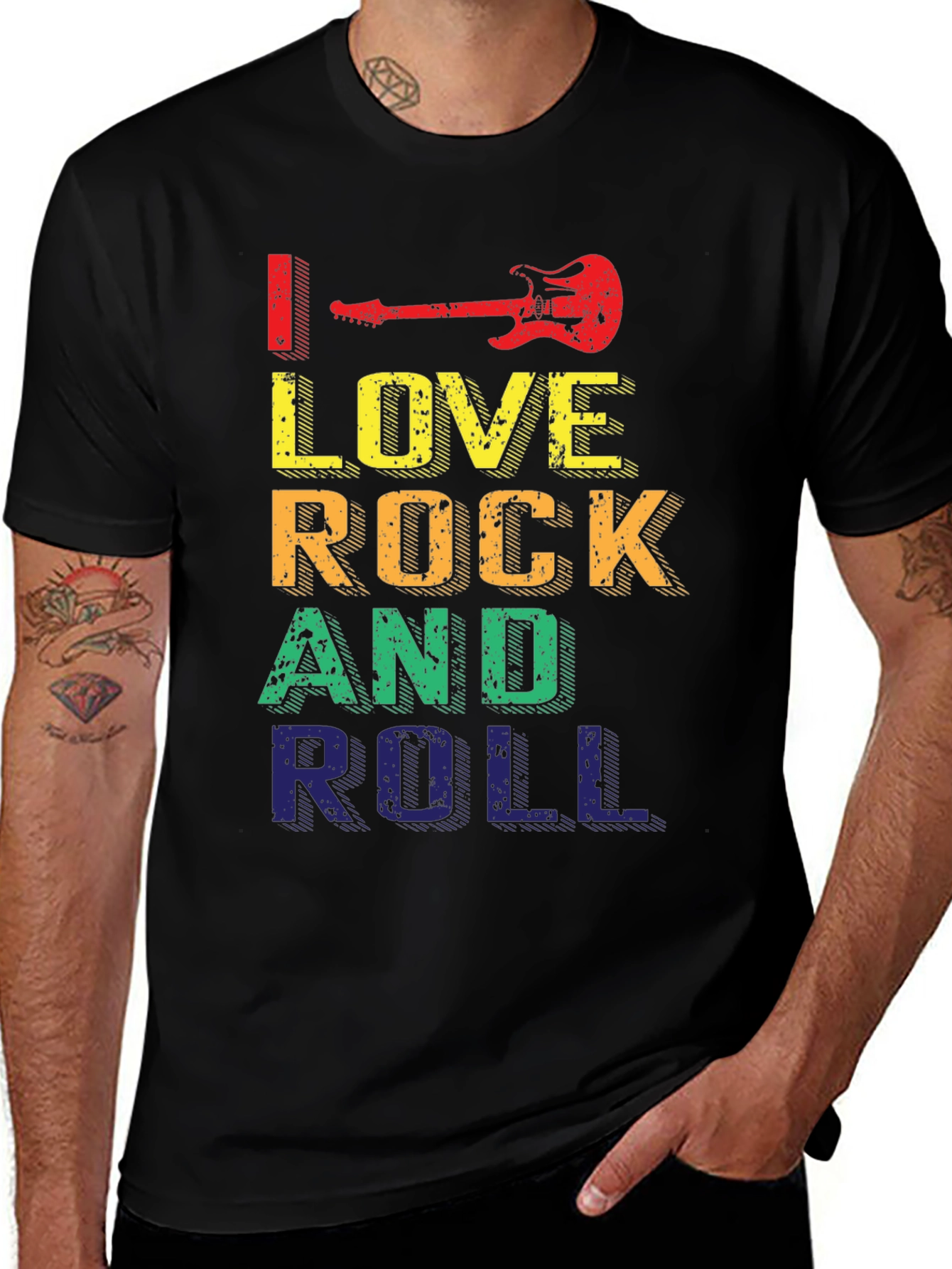 Variant 27 of I Love Rock and Roll Graphic Tee