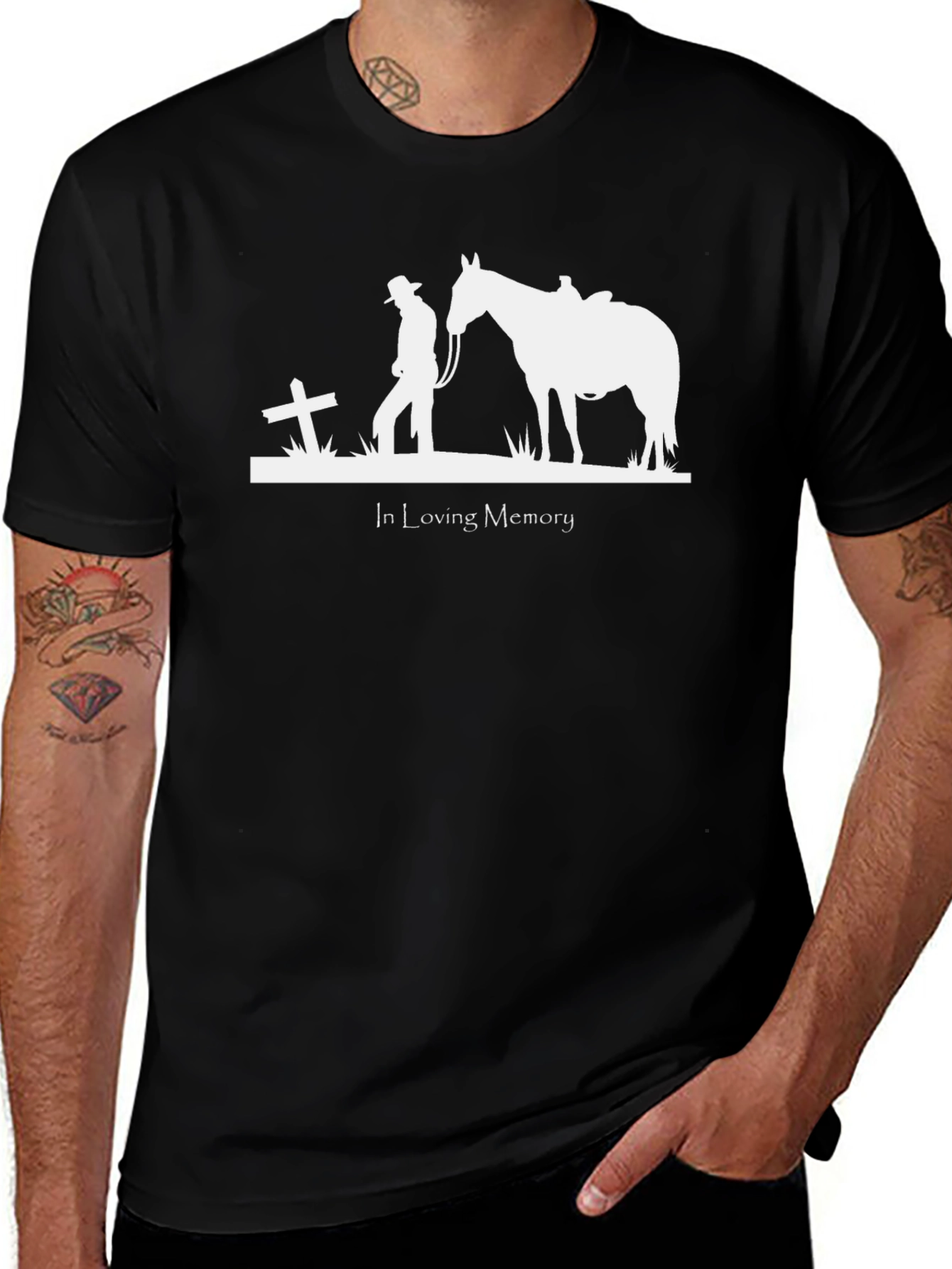 Variant 28 of In Loving Memory Cowboy & Horse T-Shirt