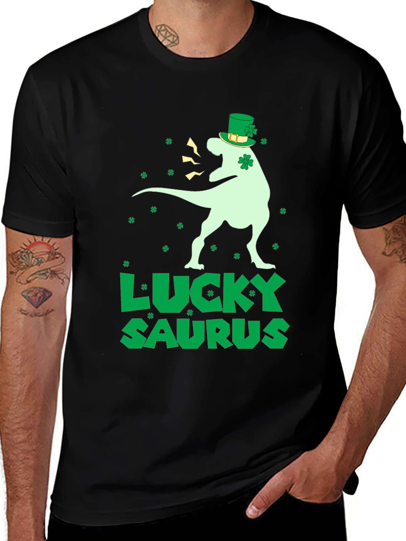 Lucky Saurus St Patrick's Day T-Shirt