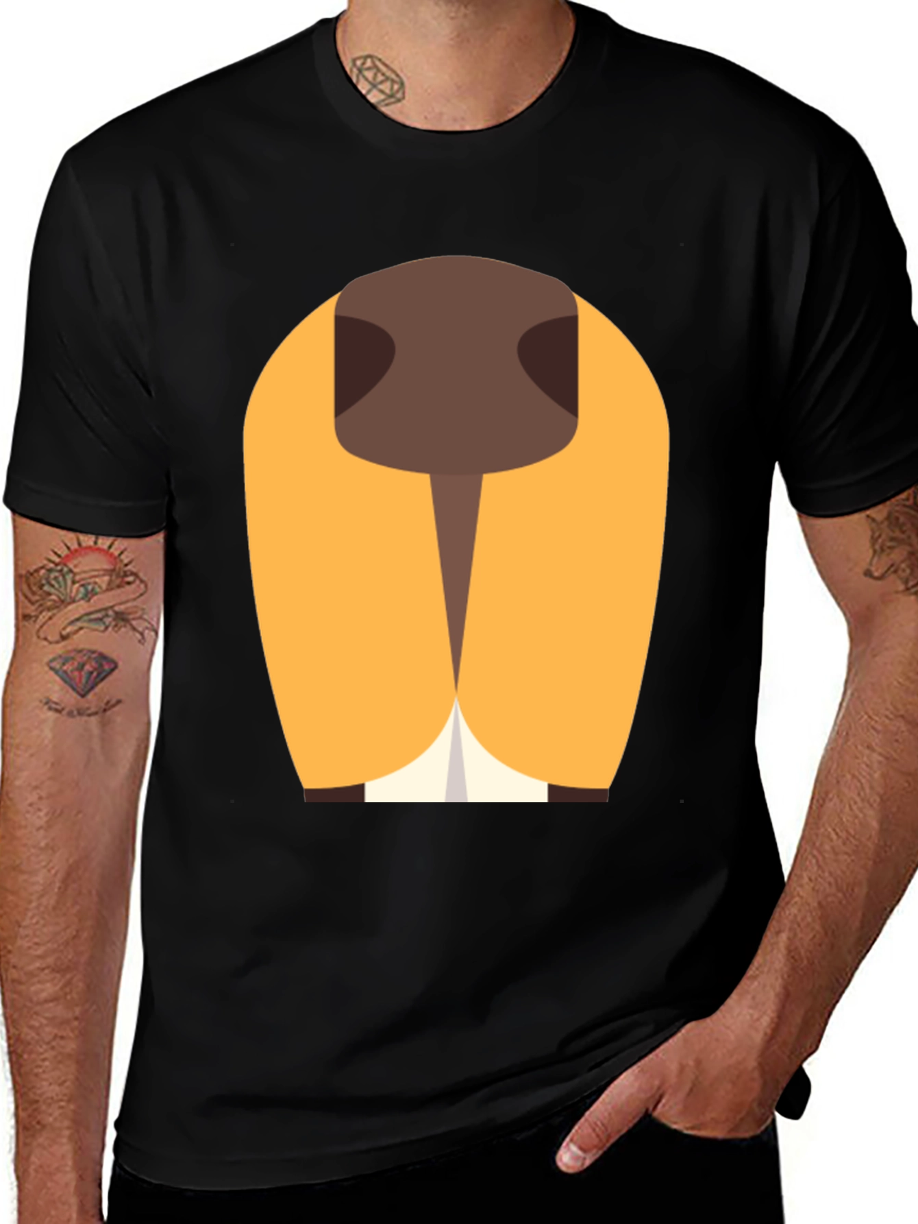 Variant 5 of Cartoon Bear Face Graphic T-Shirt