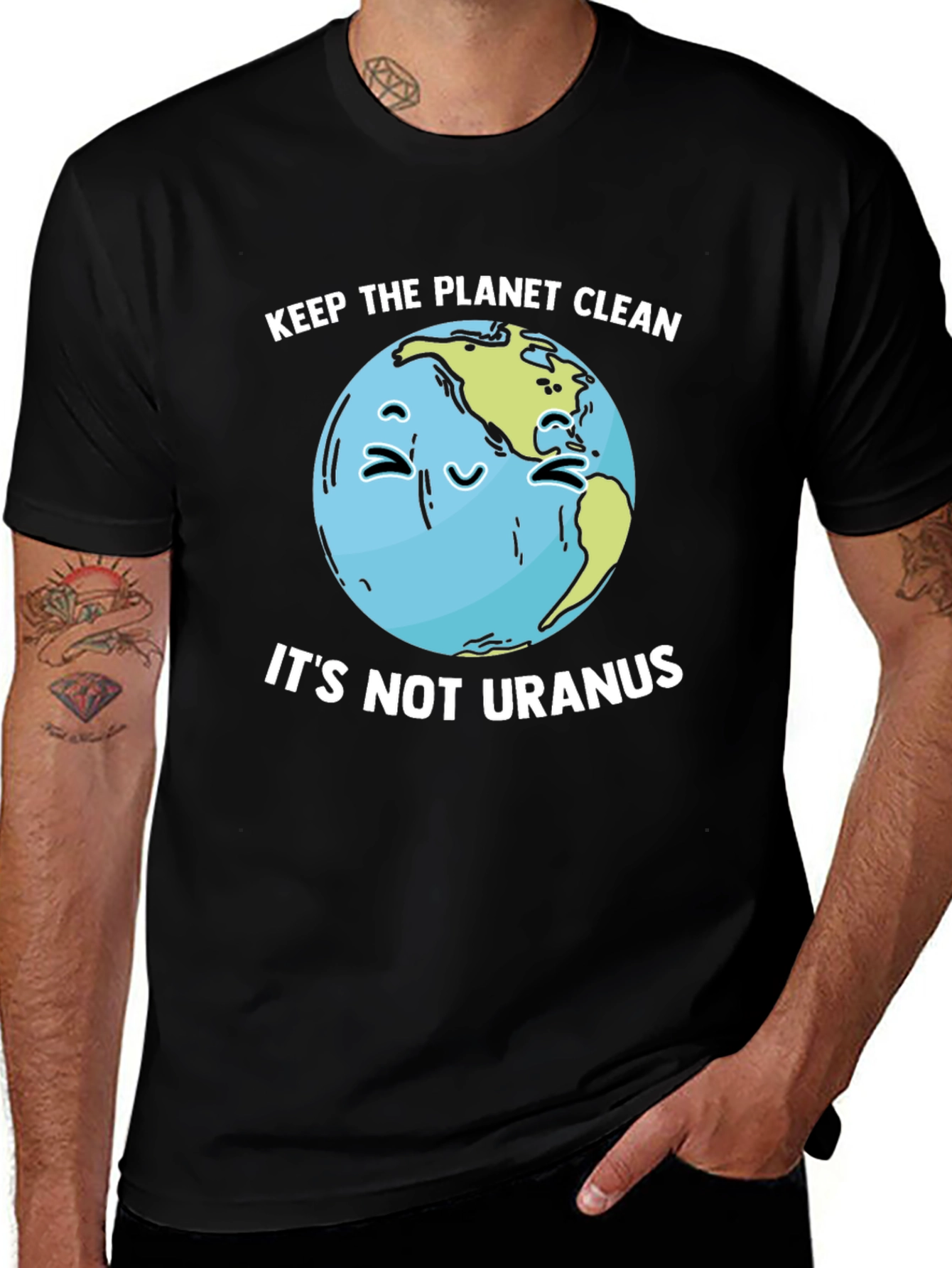 Variant 27 of Keep The Planet Clean Graphic T-Shirt