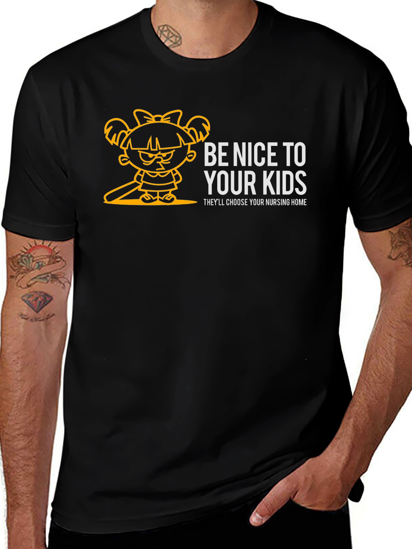 Variant 23 of Be Nice To Your Kids Graphic Tee
