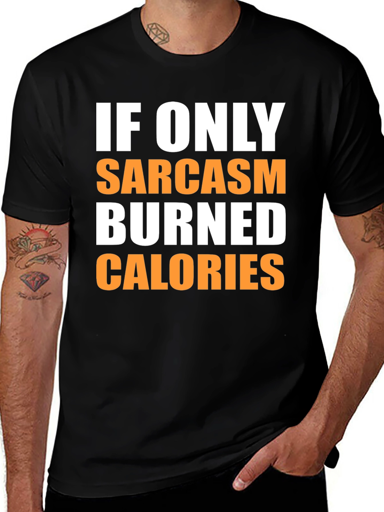 Variant 18 of Sarcasm Burns Calories Graphic Tee