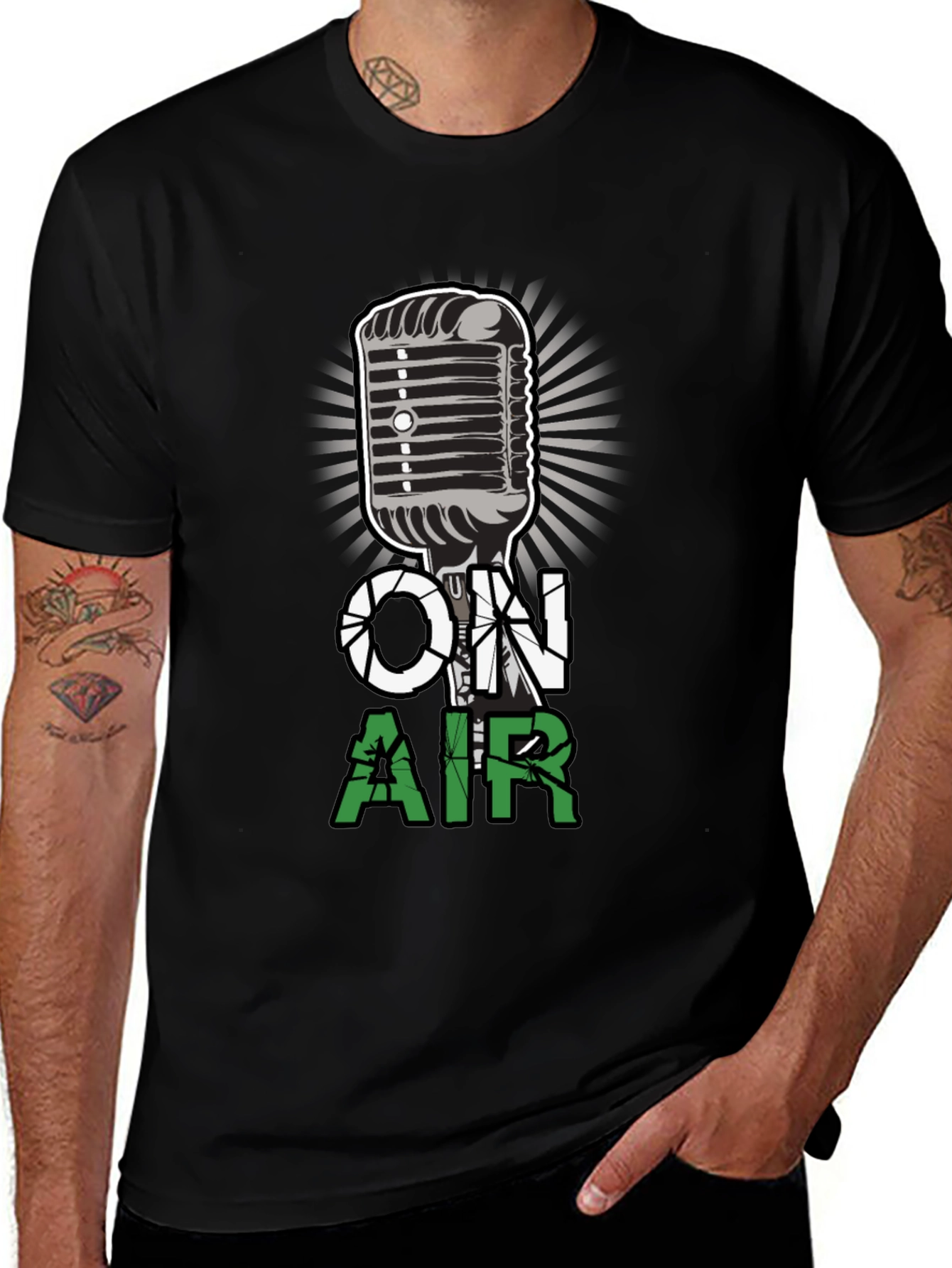 Variant 19 of On Air Microphone Graphic T-Shirt