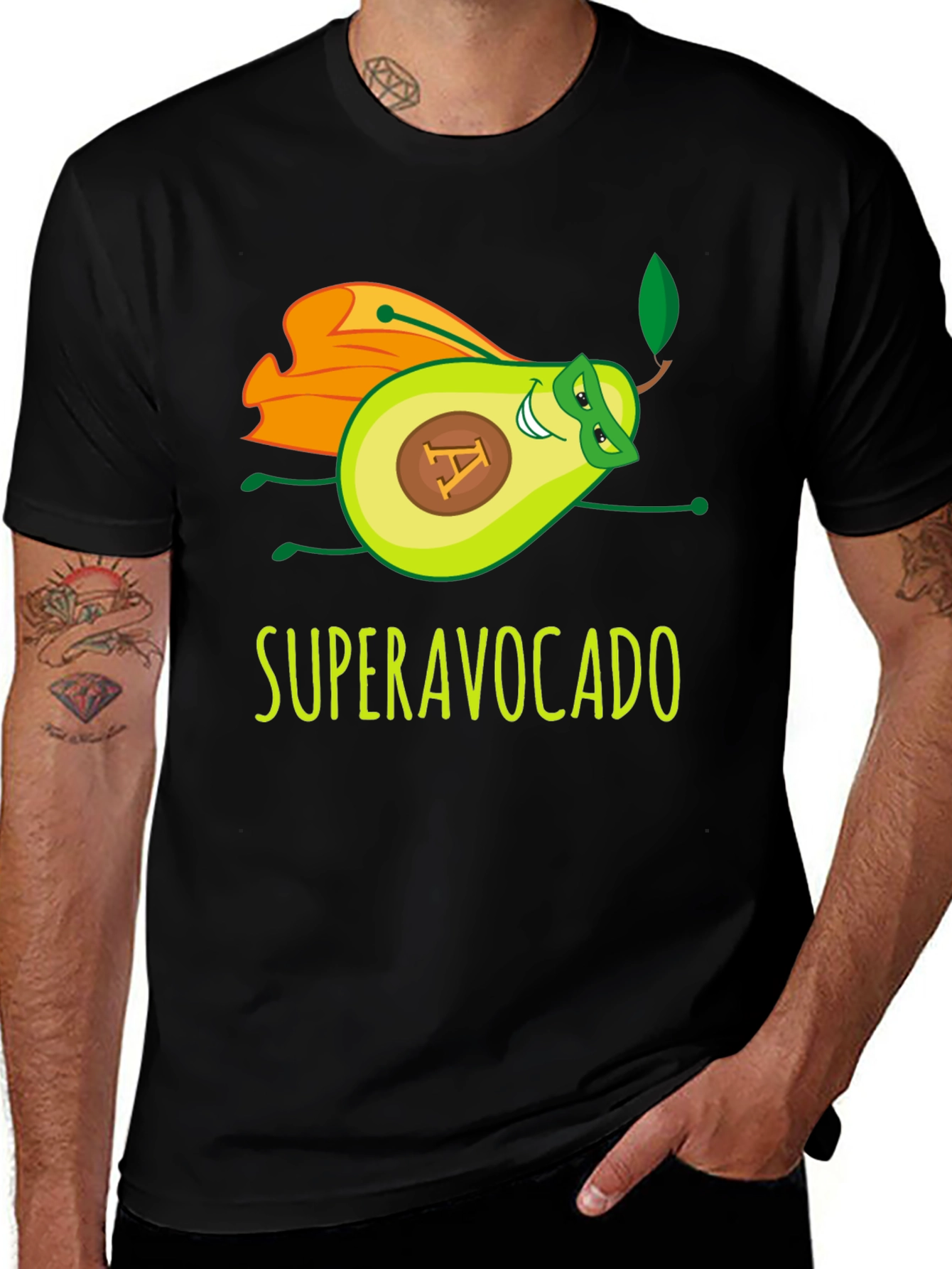 Variant 9 of Super Avocado Funny Graphic Tee