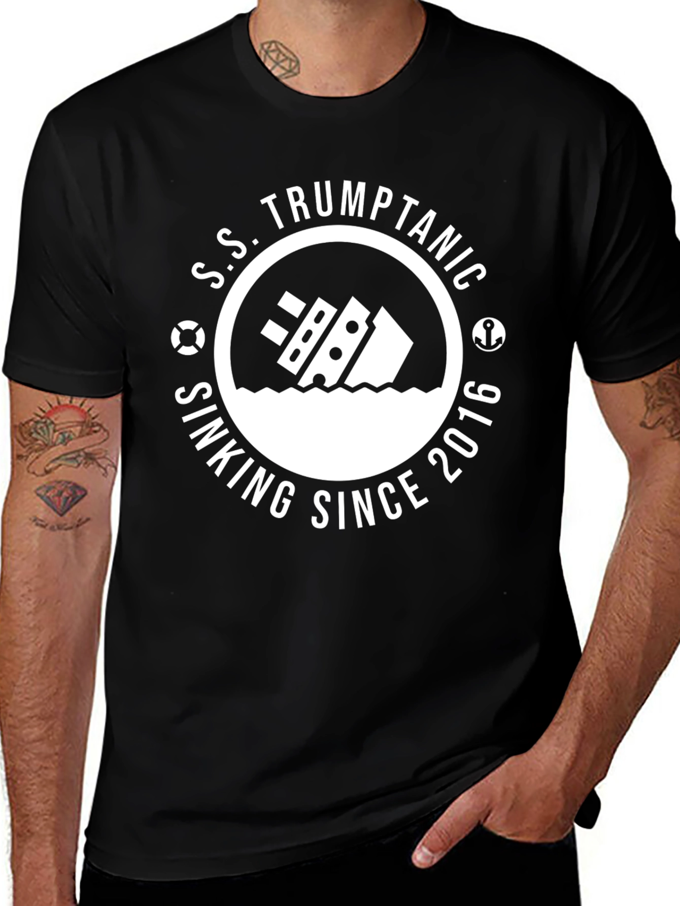 Variant 3 of S.S. Trumptanic T-Shirt - Sinking Since 2016