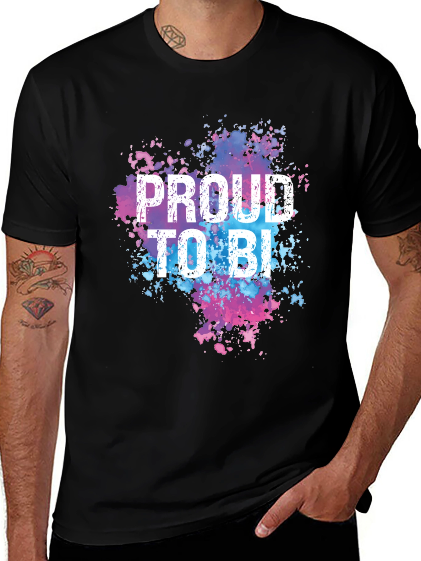 Variant 7 of Proud to Be Bi T-Shirt - LGBTQ+ Pride Tee