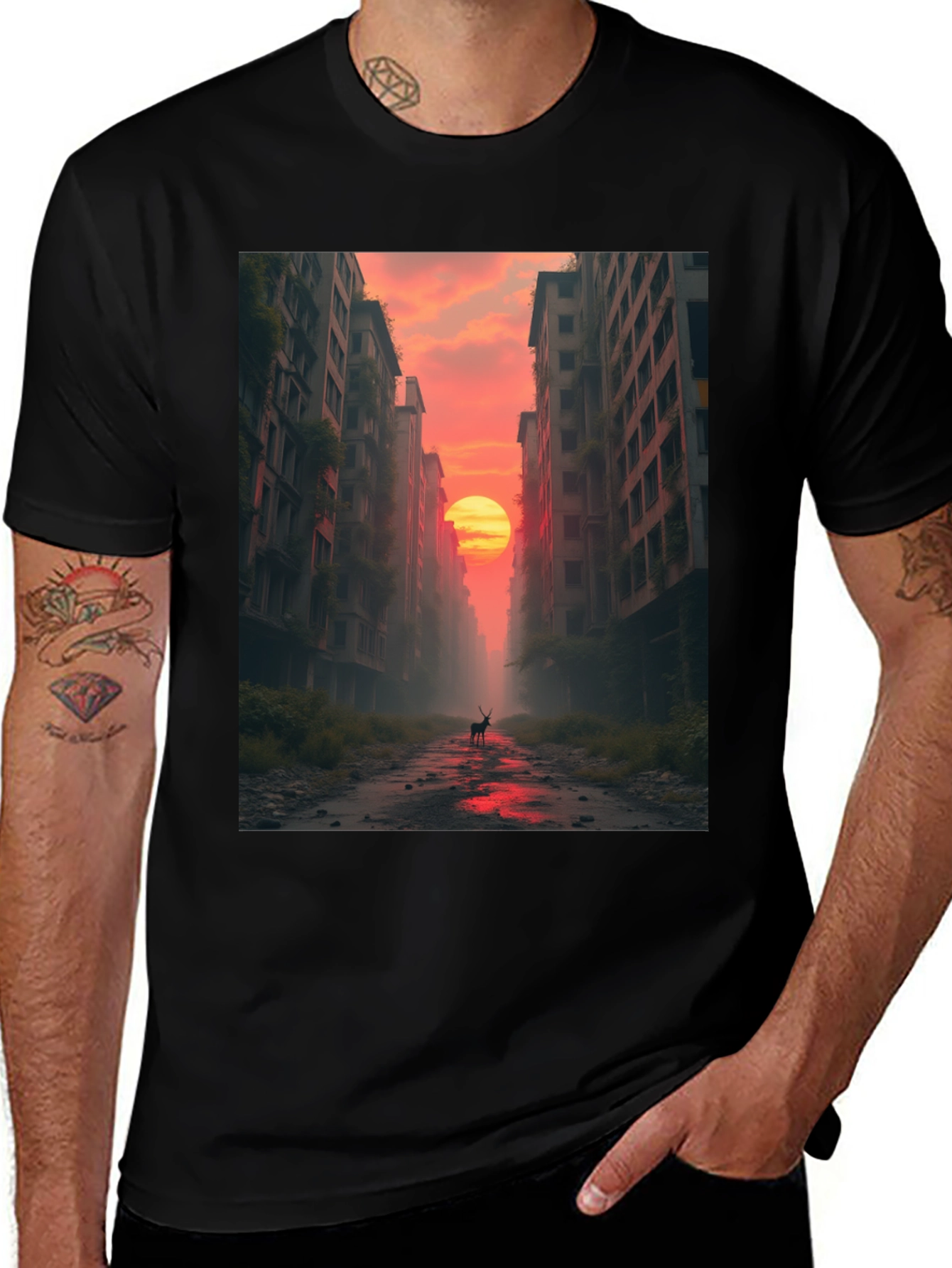 Variant 6 of Sunset Apocalypse T-Shirt