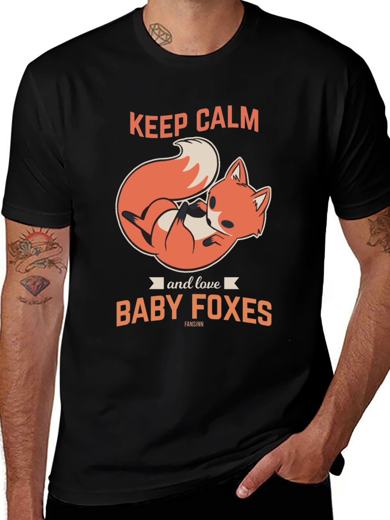 Variant 30 of Keep Calm Baby Foxes Graphic T-Shirt