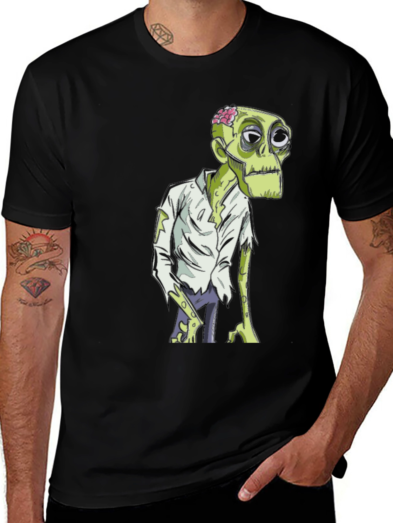 Variant 13 of Zombie Graphic Tee - Halloween Costume Shirt