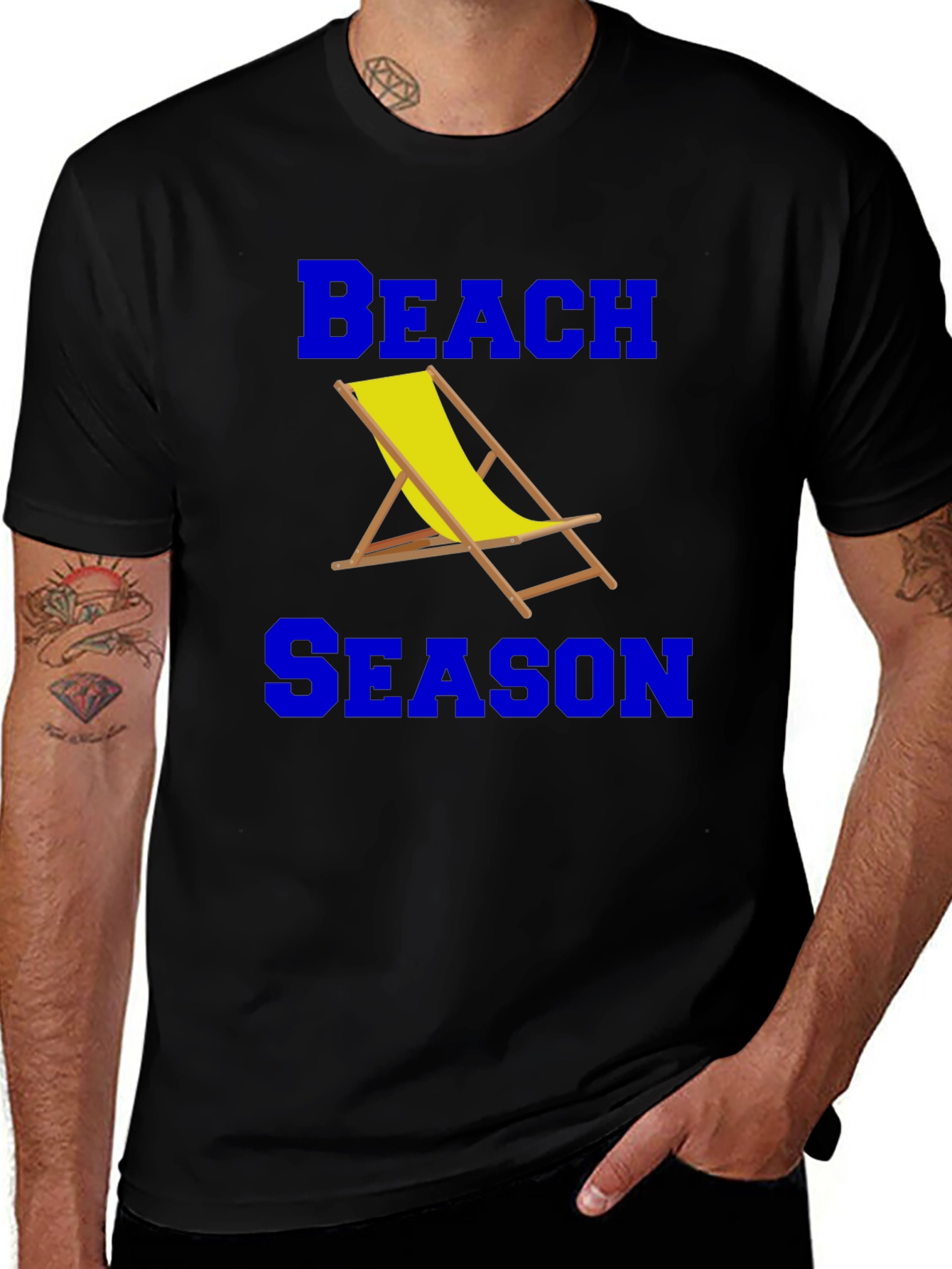 Variant 19 of Beach Season Graphic T-Shirt - Black