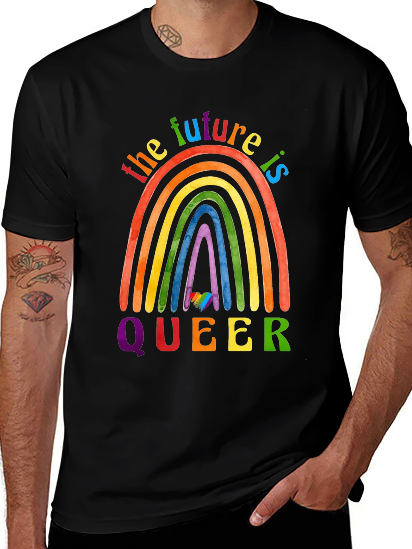 Variant 26 of The Future is Queer Rainbow Pride T-Shirt