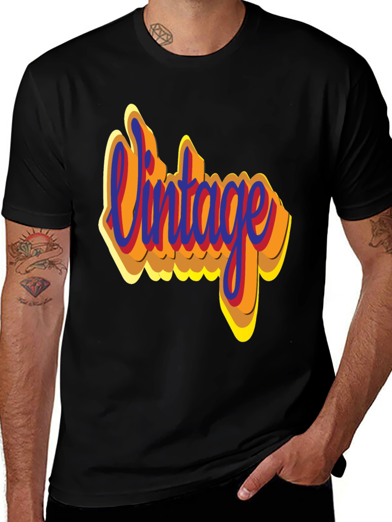 Variant 25 of Vintage Style Graphic T-Shirt