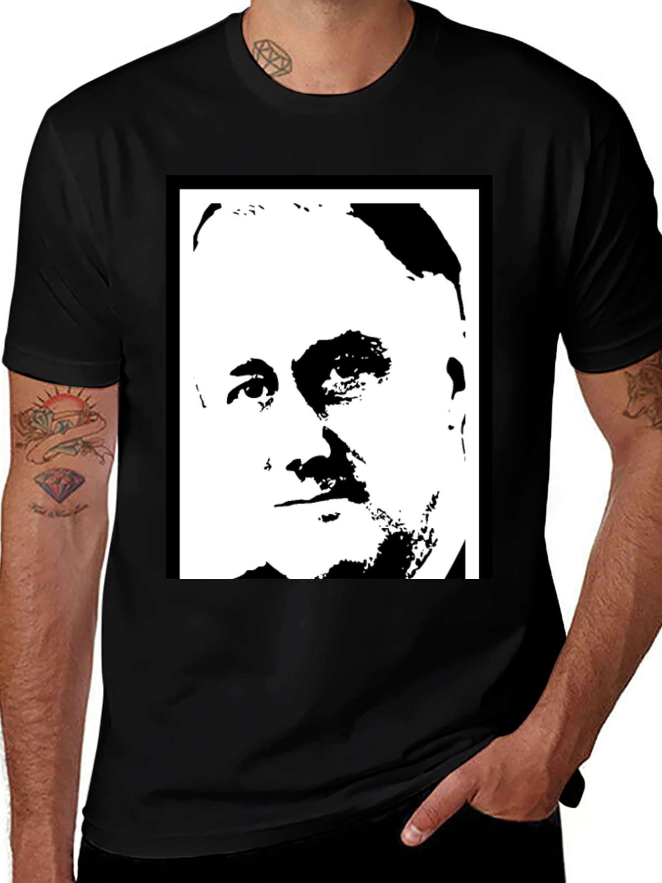 FDR Portrait Graphic Black T-Shirt