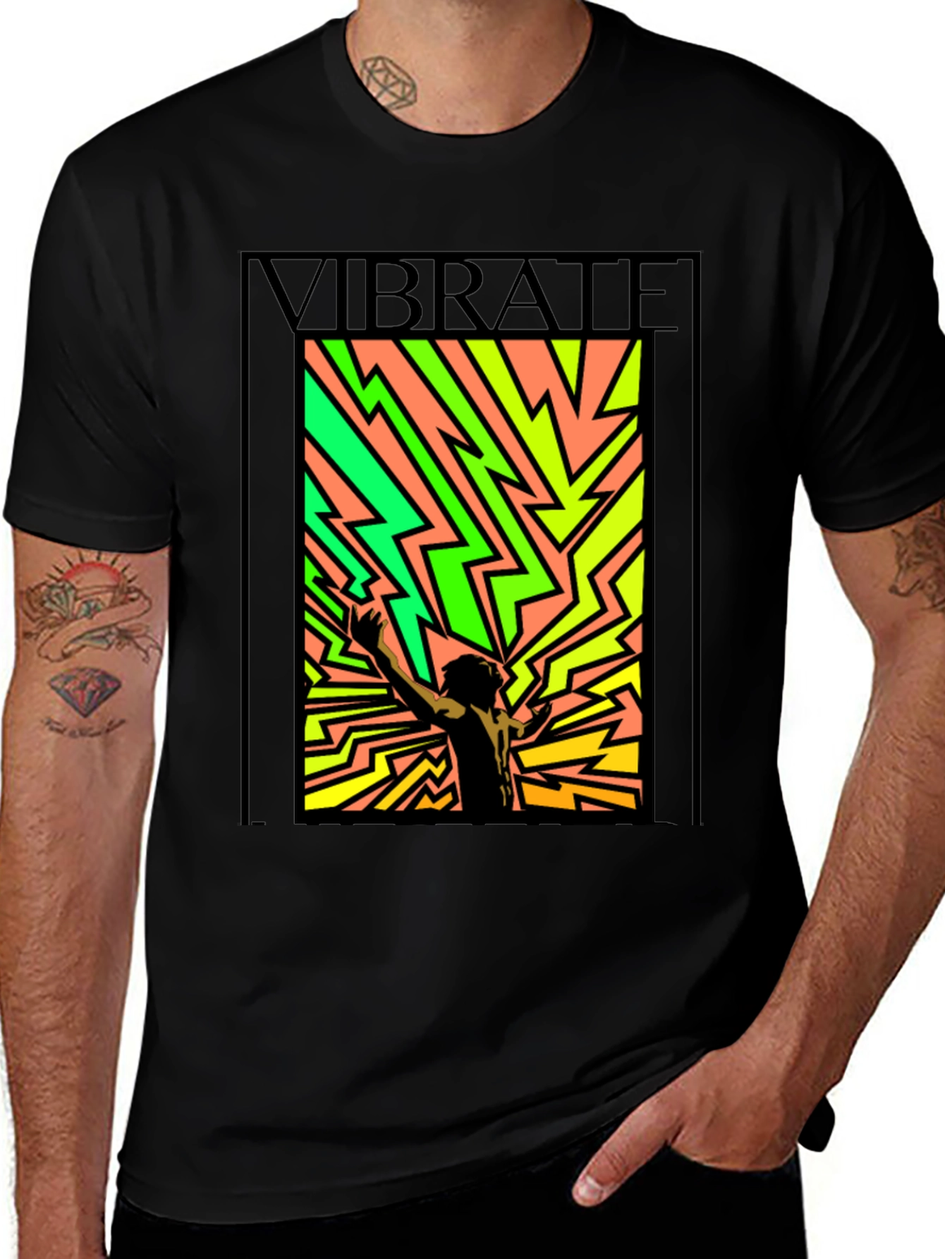 Variant 14 of Vibrate Graphic Print T-Shirt