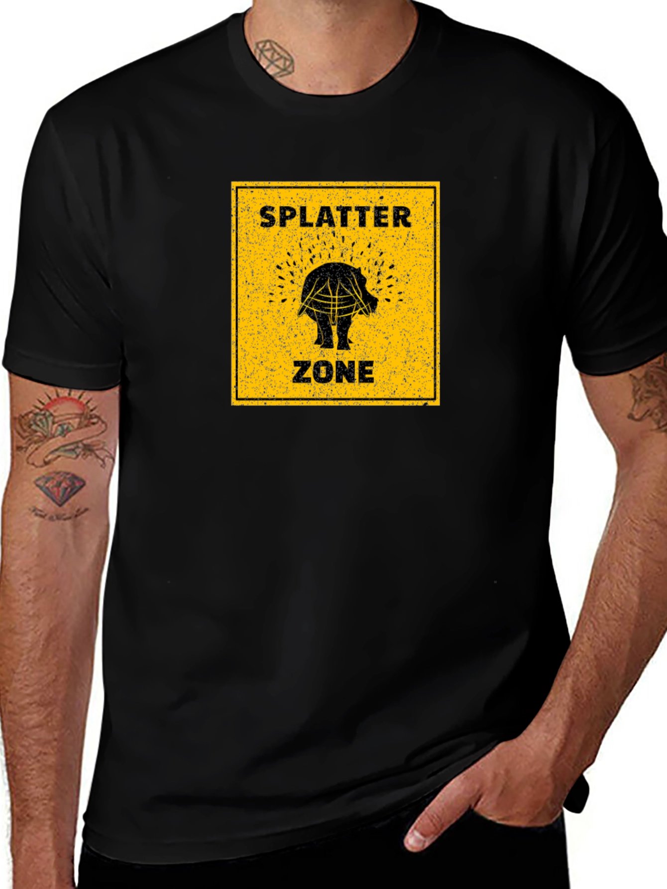 Variant 28 of Splatter Zone Funny Graphic T-Shirt