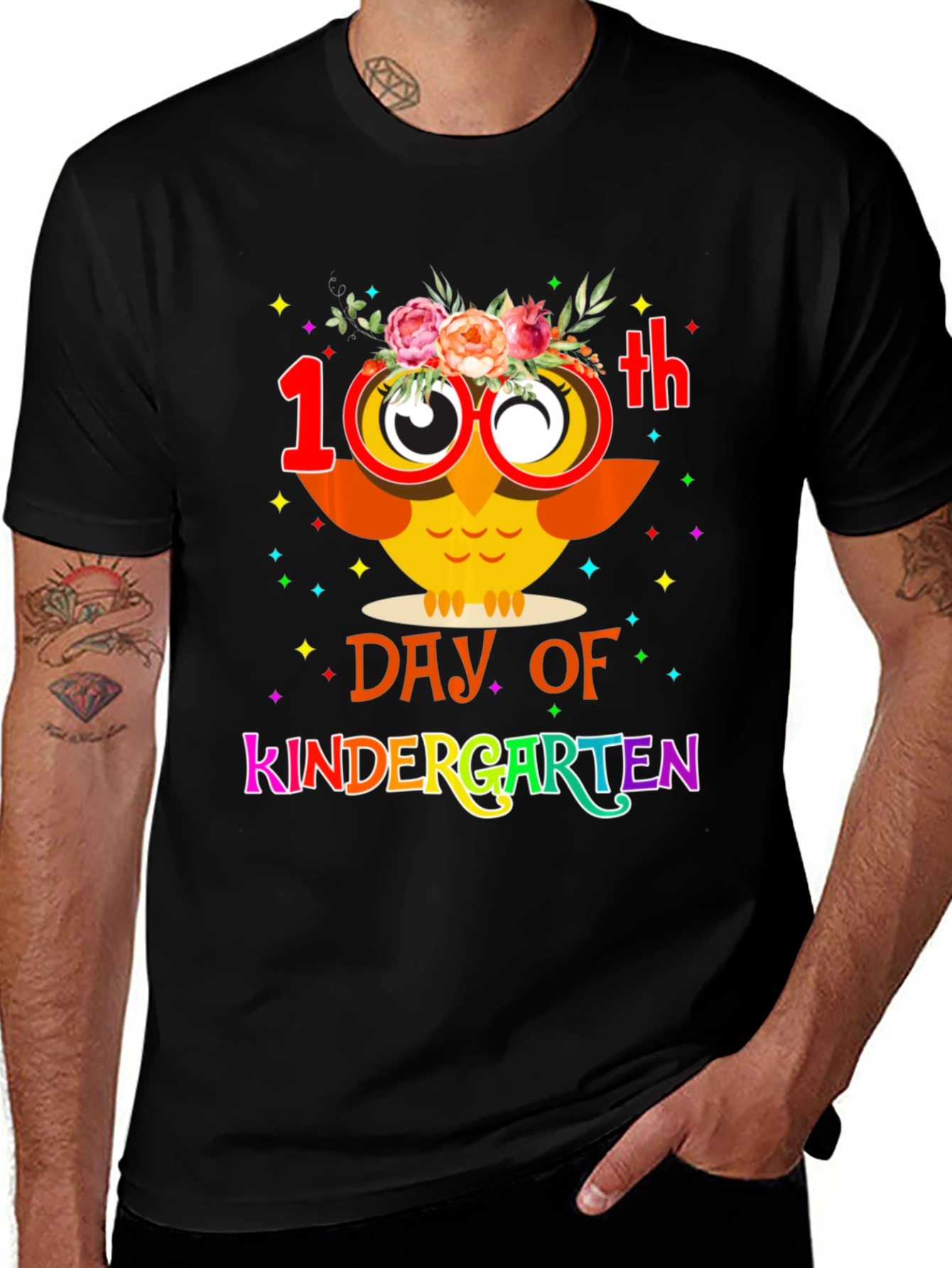 Variant 9 of 100th Day of Kindergarten Owl T-Shirt