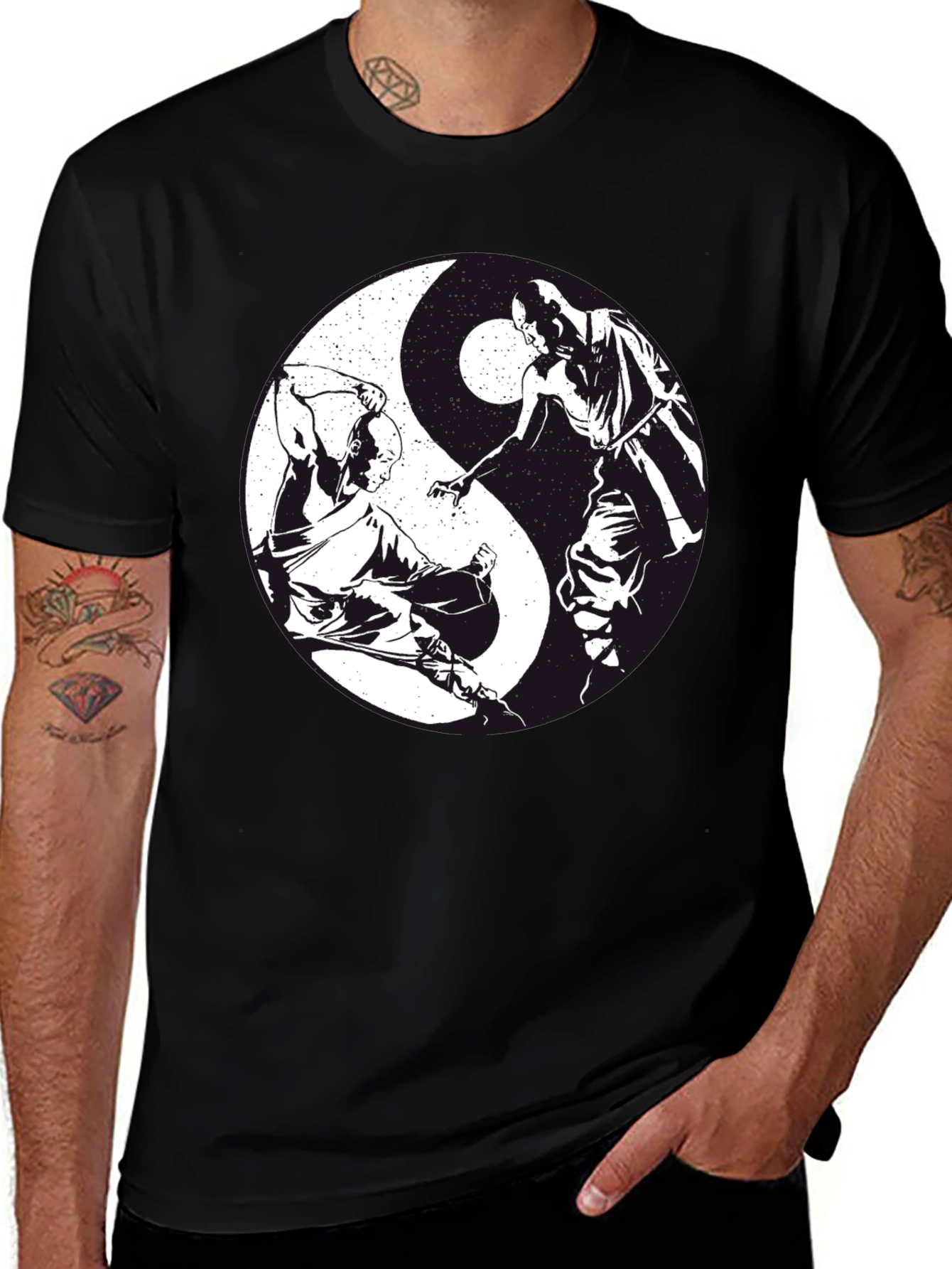 Yin Yang Martial Arts T-Shirt - Black