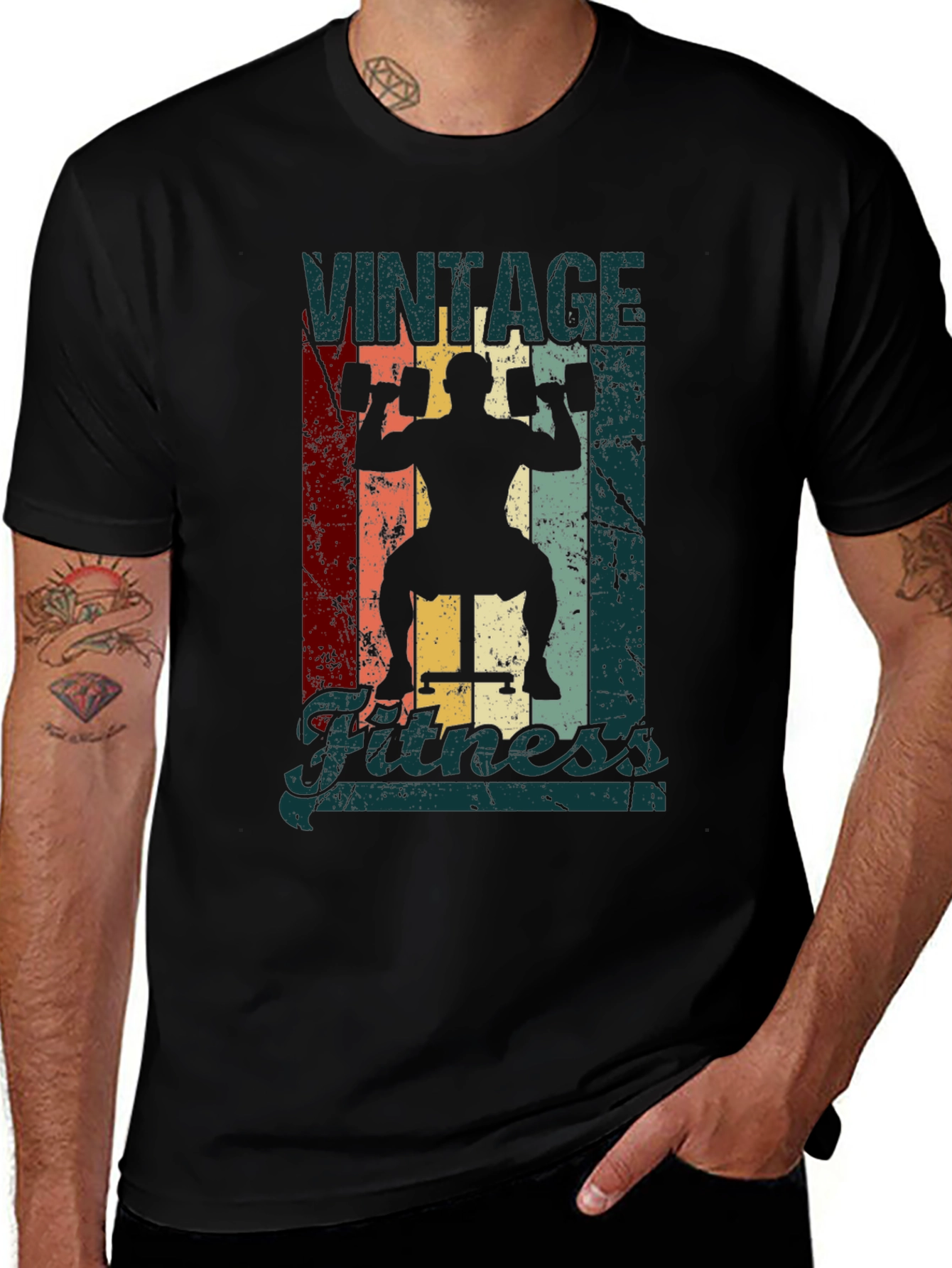 Variant 4 of Vintage Fitness Graphic T-Shirt