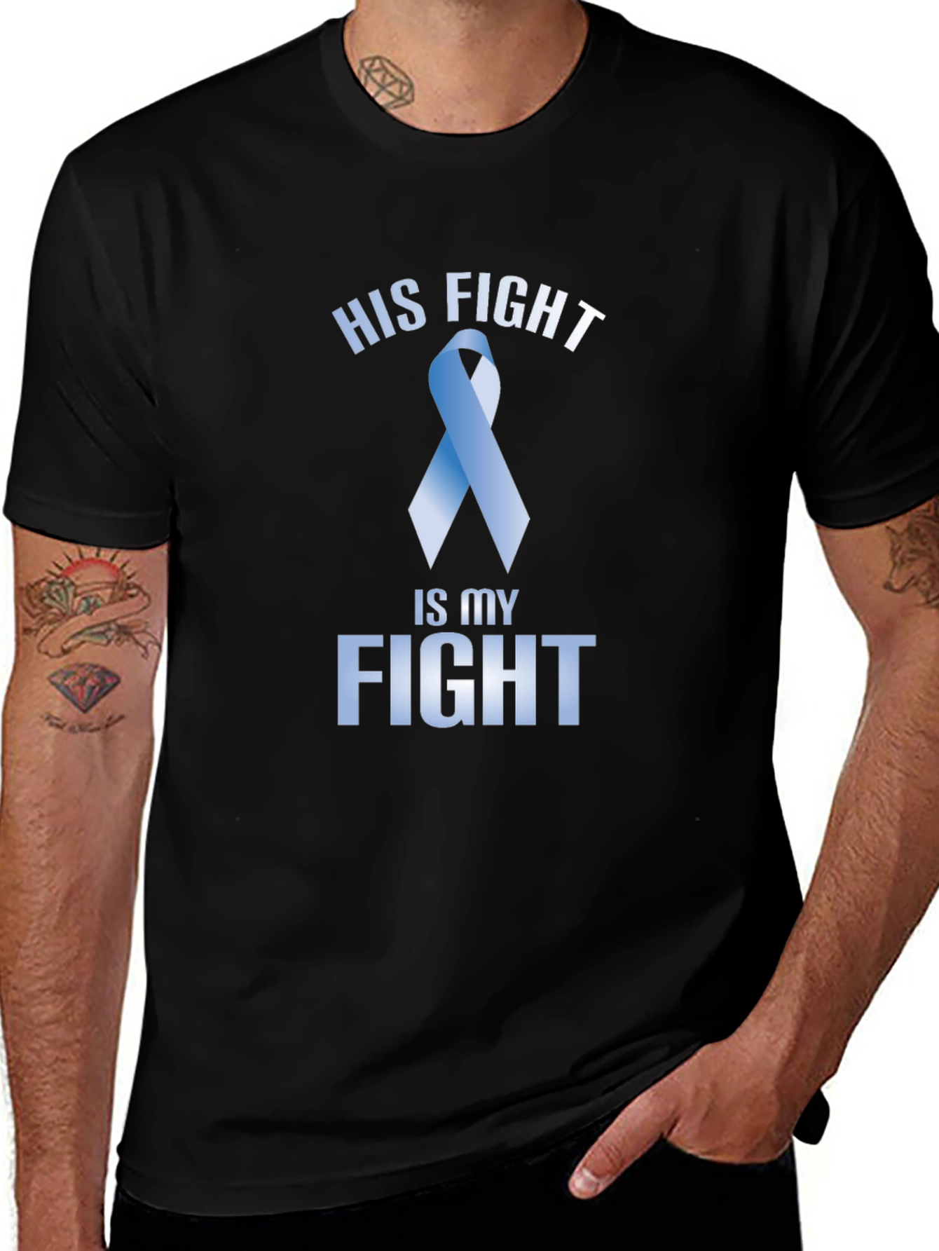 Variant 7 of His Fight Is My Fight Awareness T-Shirt