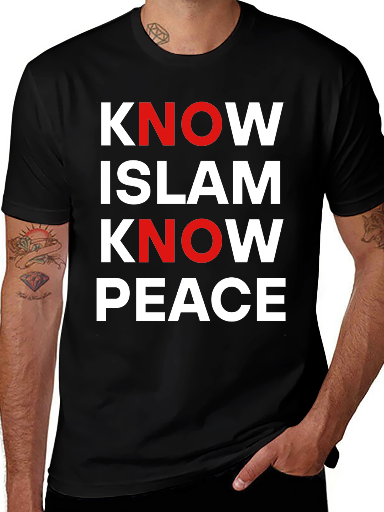 Know Islam Know Peace Graphic Tee - Black