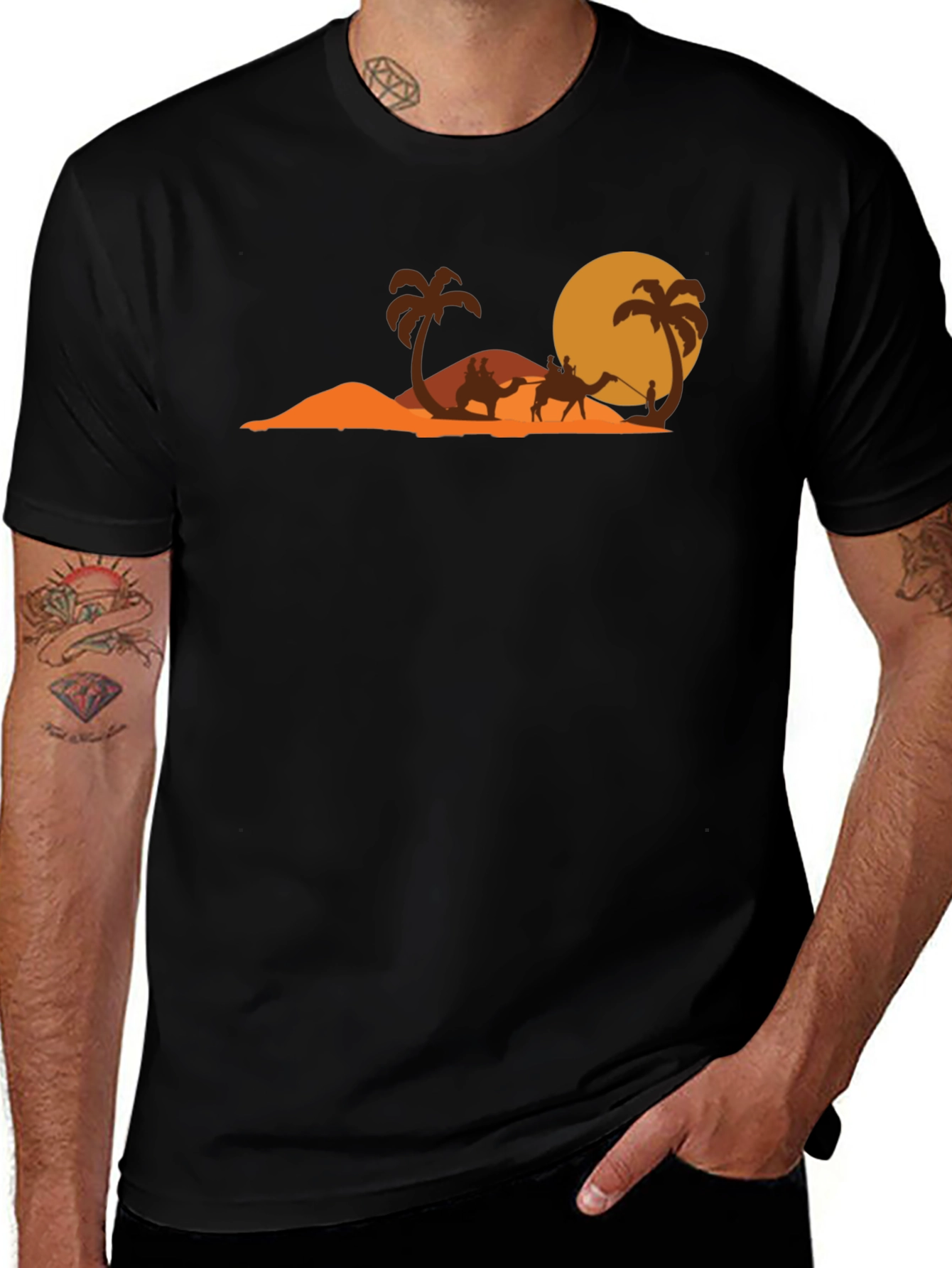Variant 18 of Desert Oasis Graphic T-Shirt