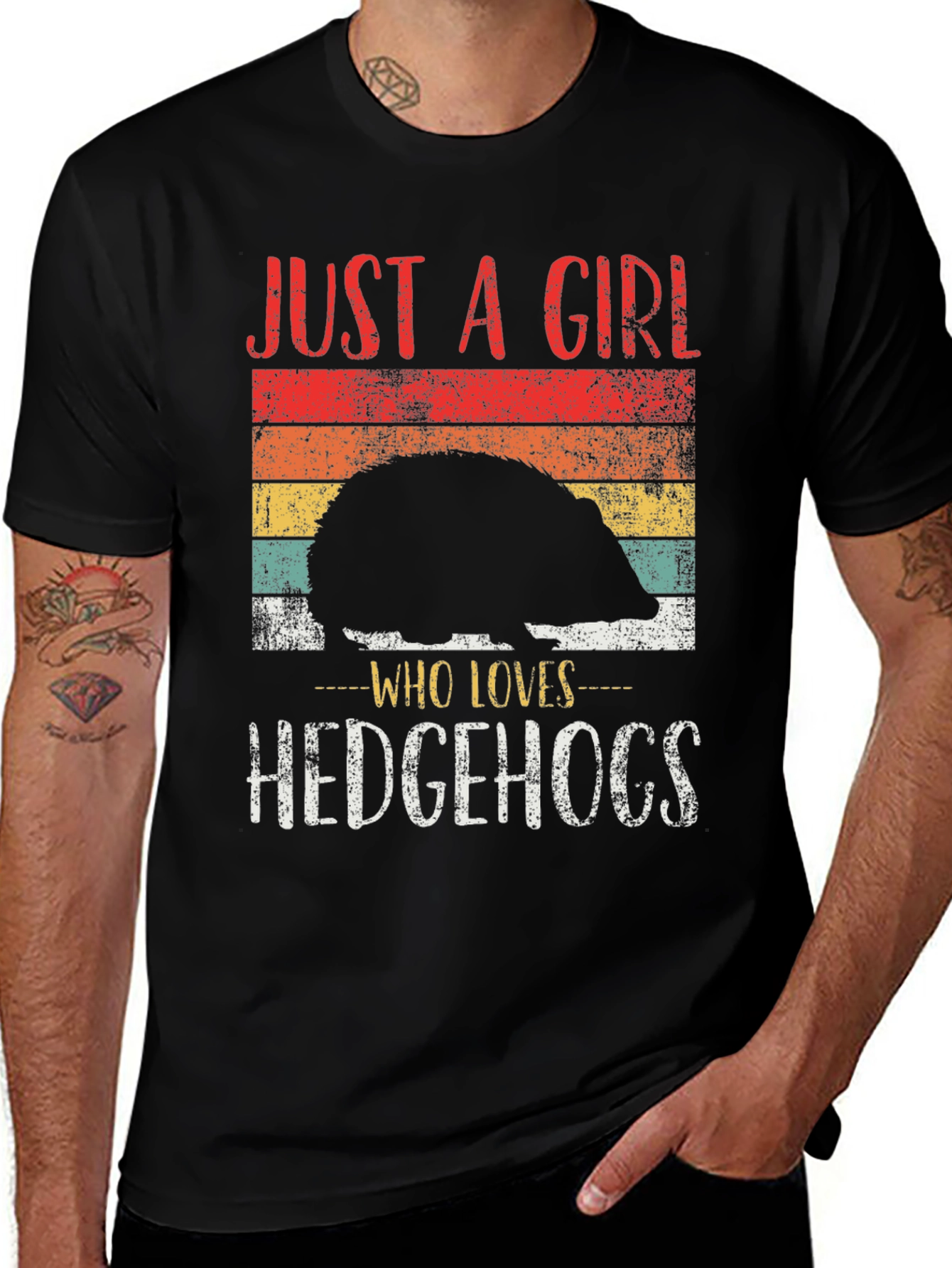 Variant 19 of Just a Girl Who Loves Hedgehogs T-Shirt