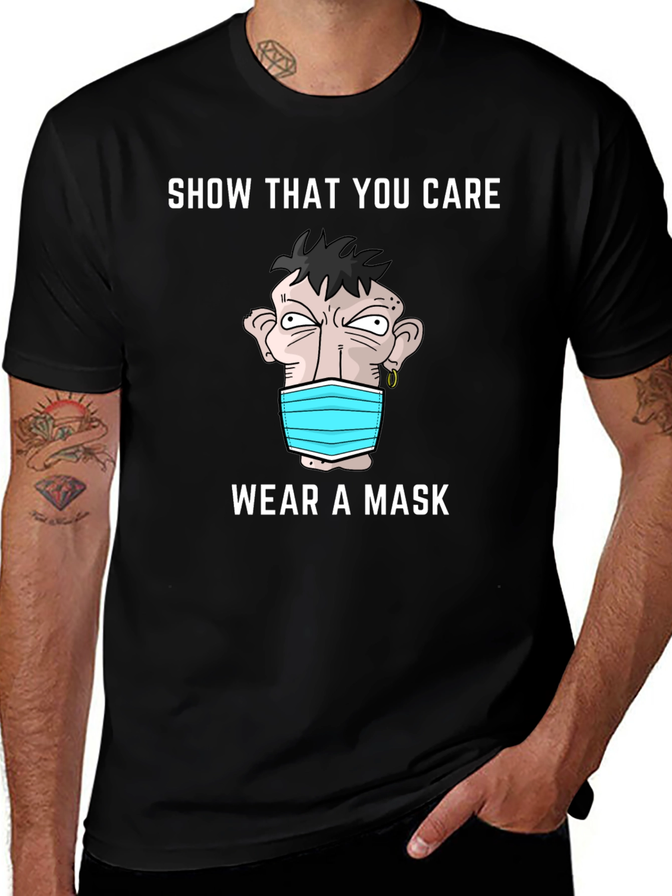 Variant 20 of Show That You Care - Wear A Mask T-Shirt