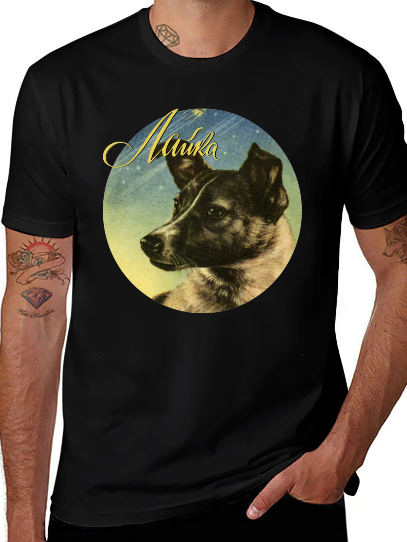 Laika Space Dog T-Shirt - Classic Design