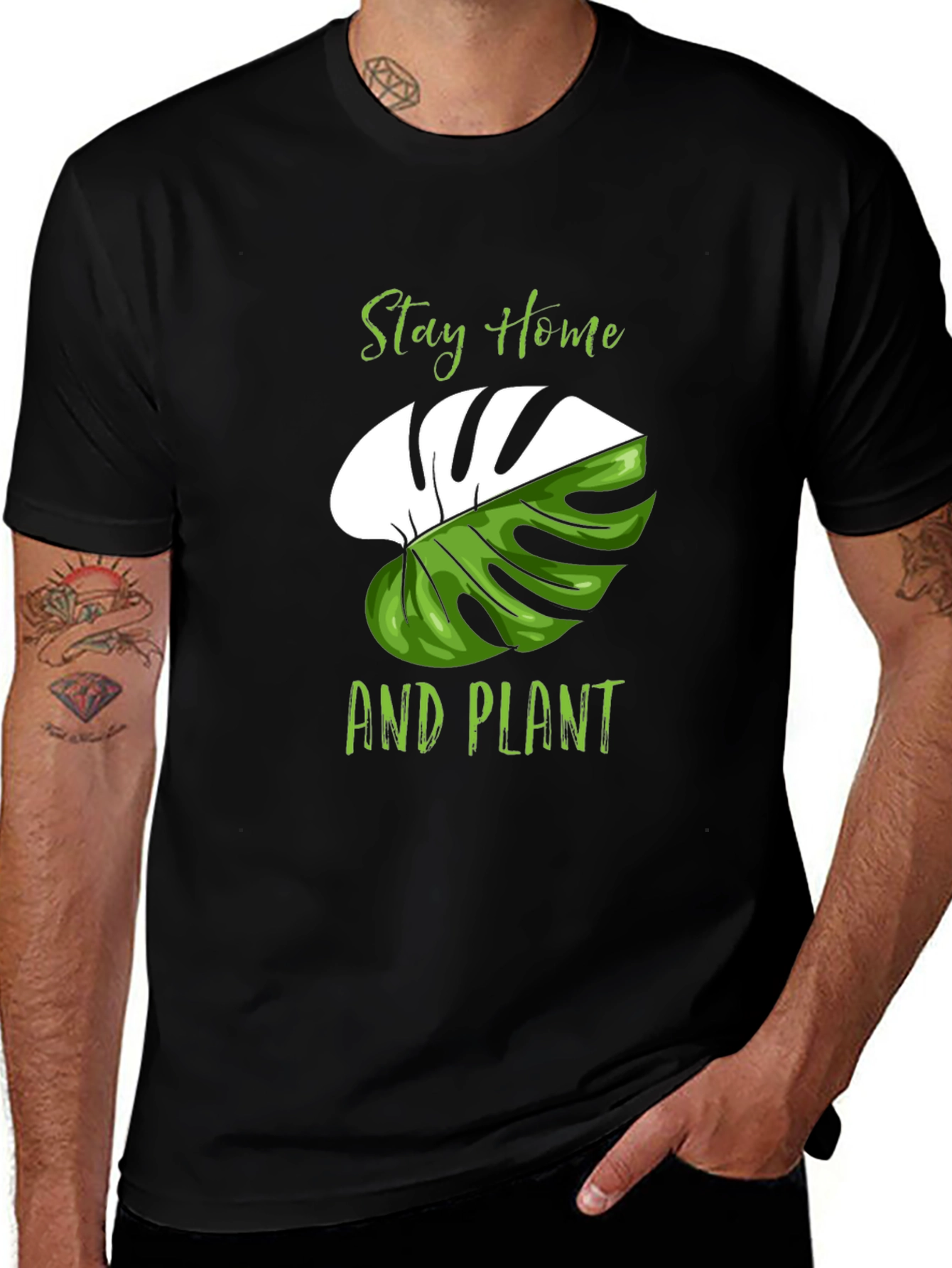 Variant 28 of Stay Home and Plant T-Shirt