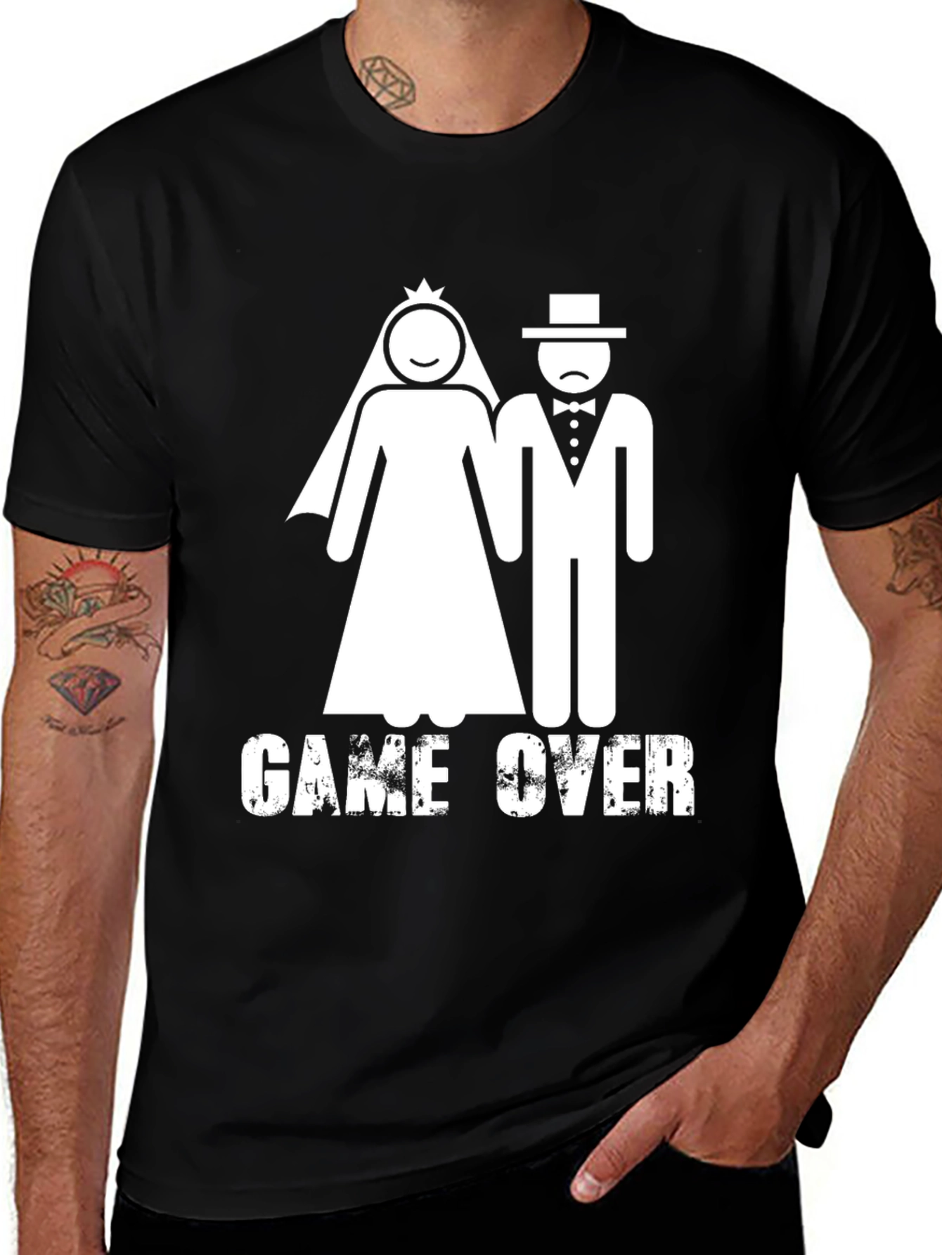Variant 11 of Game Over T-Shirt - Funny Groom Wedding Tee