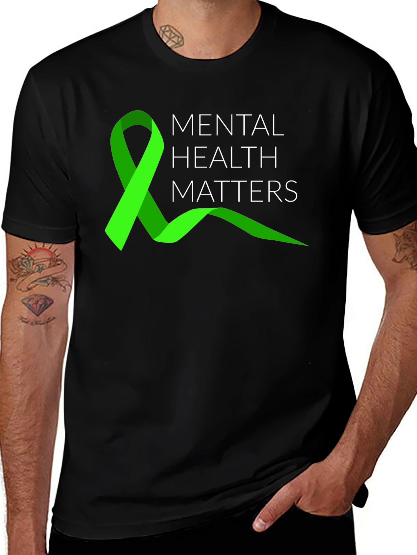 Variant 18 of Mental Health Matters Black T-Shirt