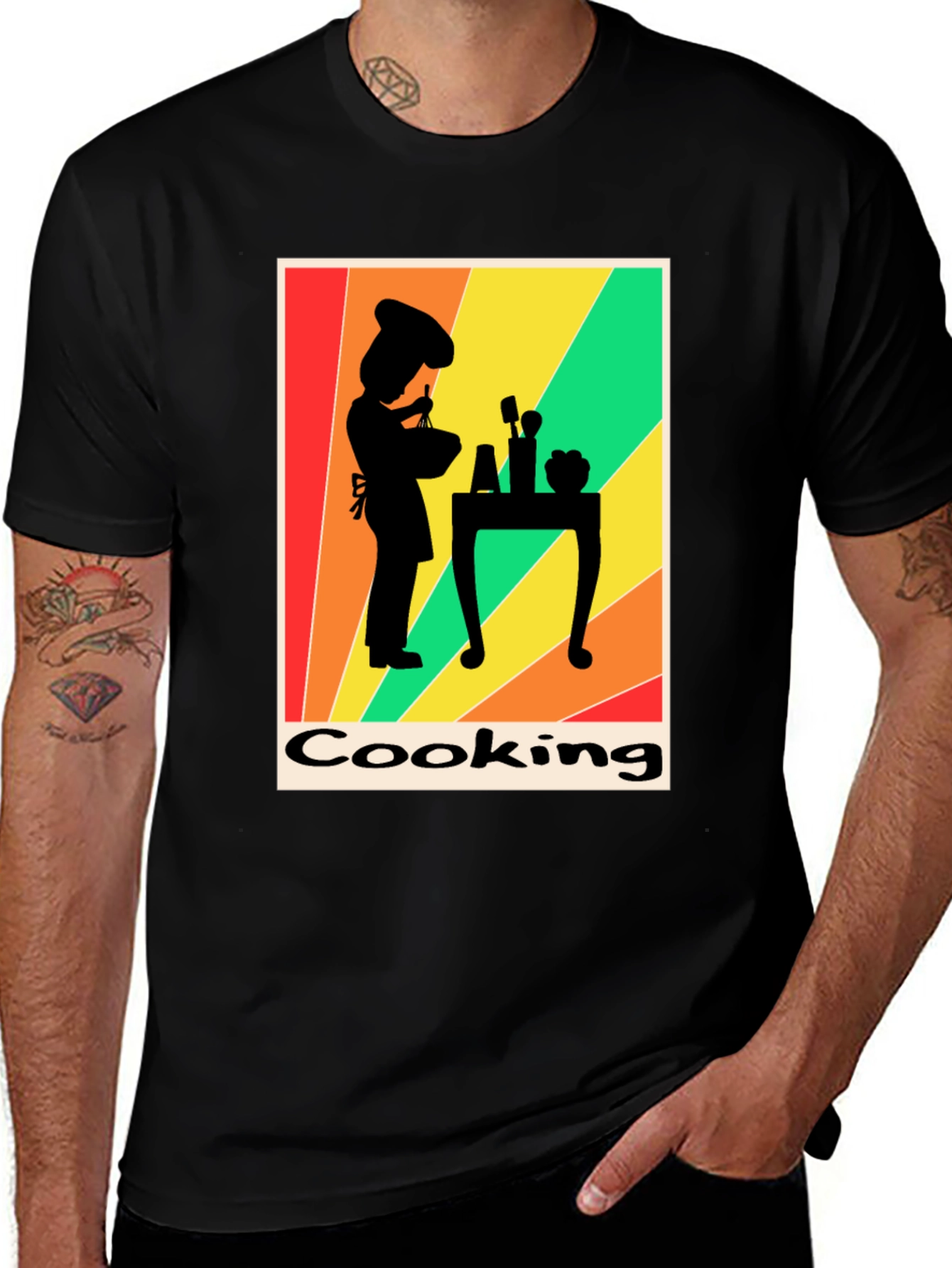 Cooking Silhouette Graphic Tee