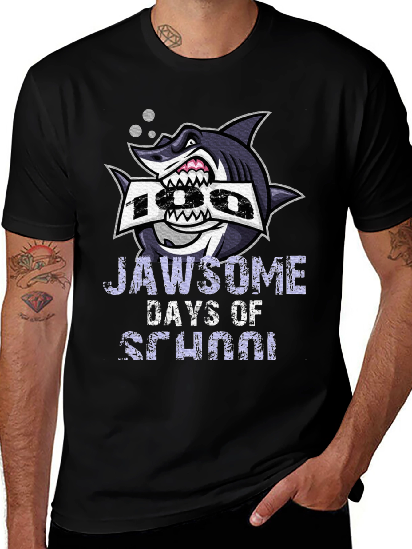 Variant 18 of Jawsome 100 Days of School T-Shirt