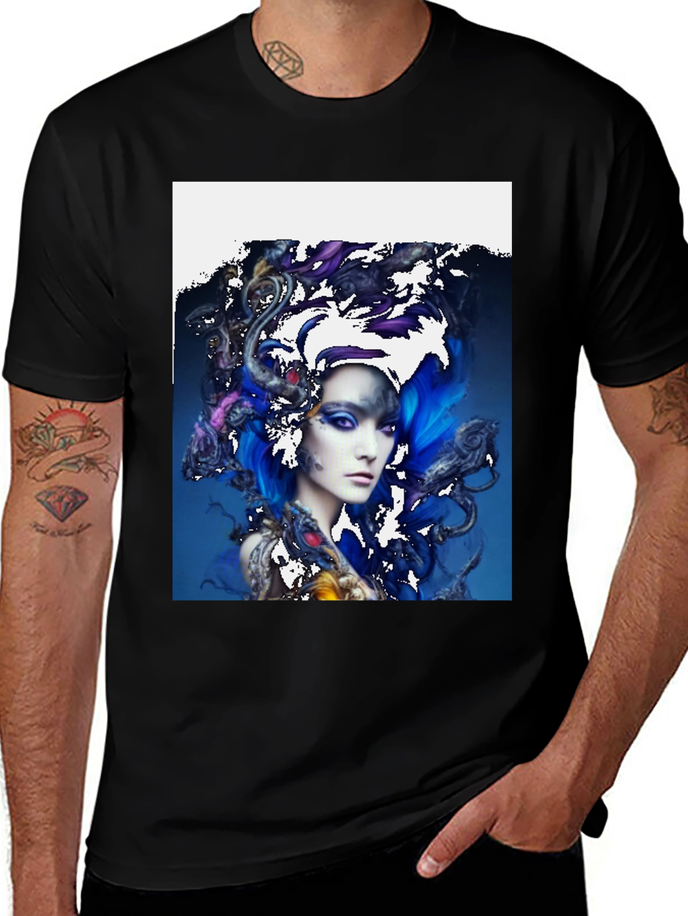 Variant 22 of Artistic Woman Graphic T-Shirt - Unique Design Tee